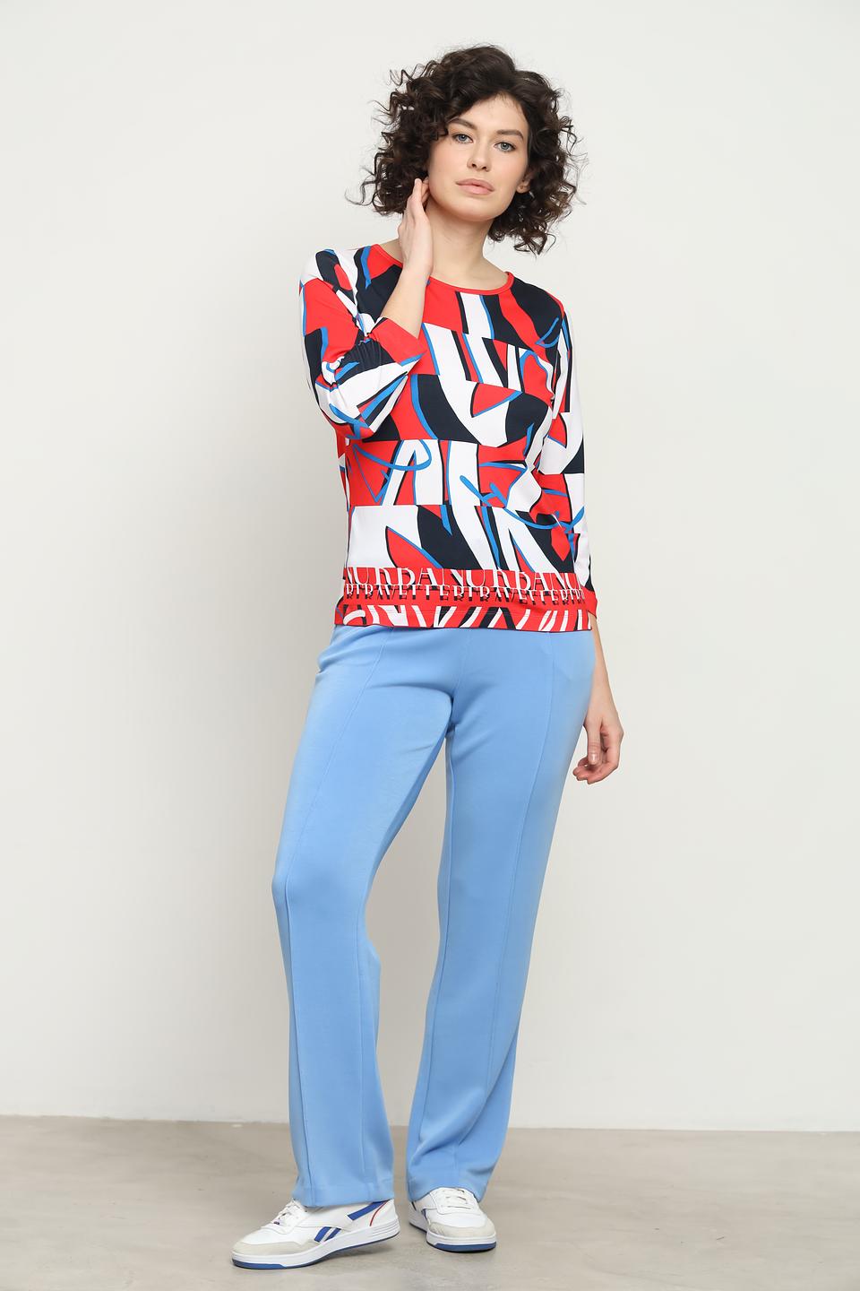 Блуза Rabe collection с абстрактным принтом