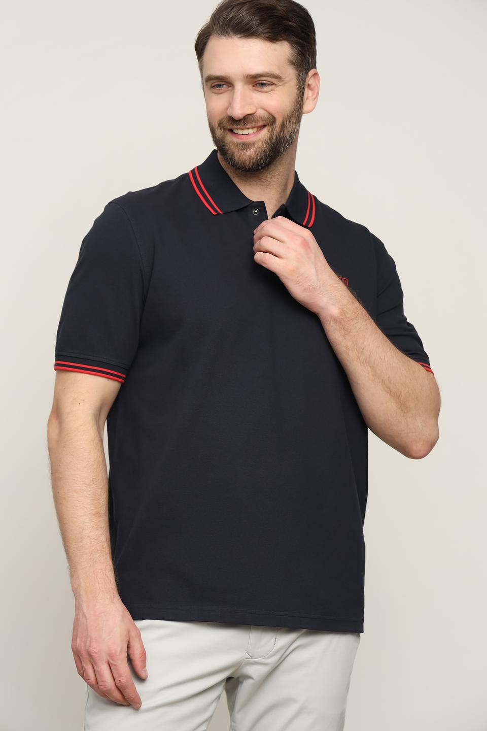 Поло Bugatti с красной отделкой