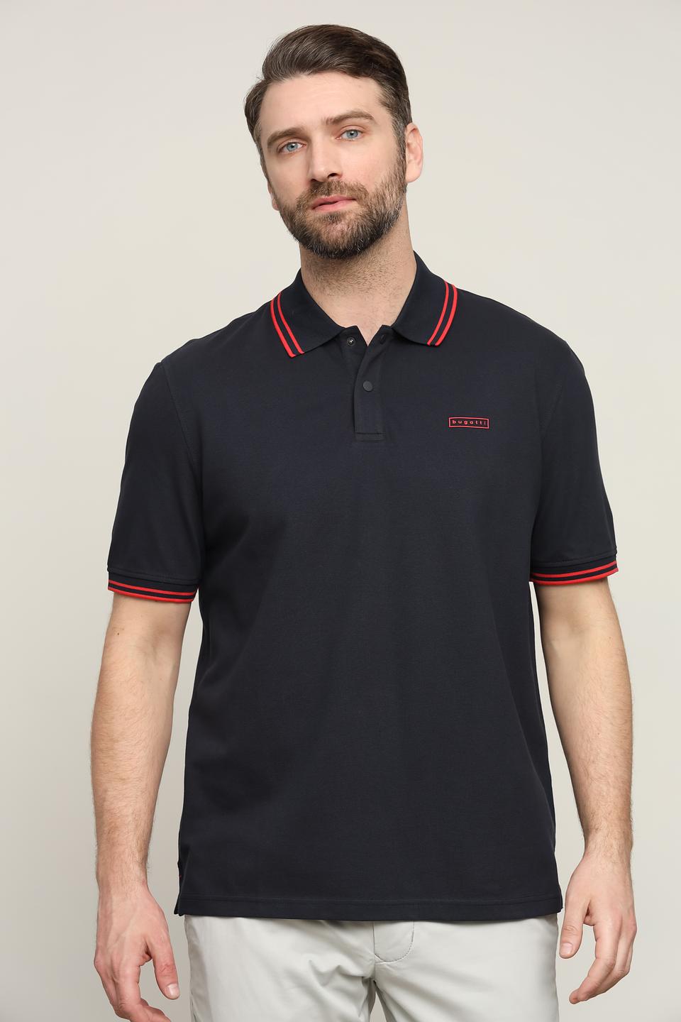 Поло Bugatti с красной отделкой