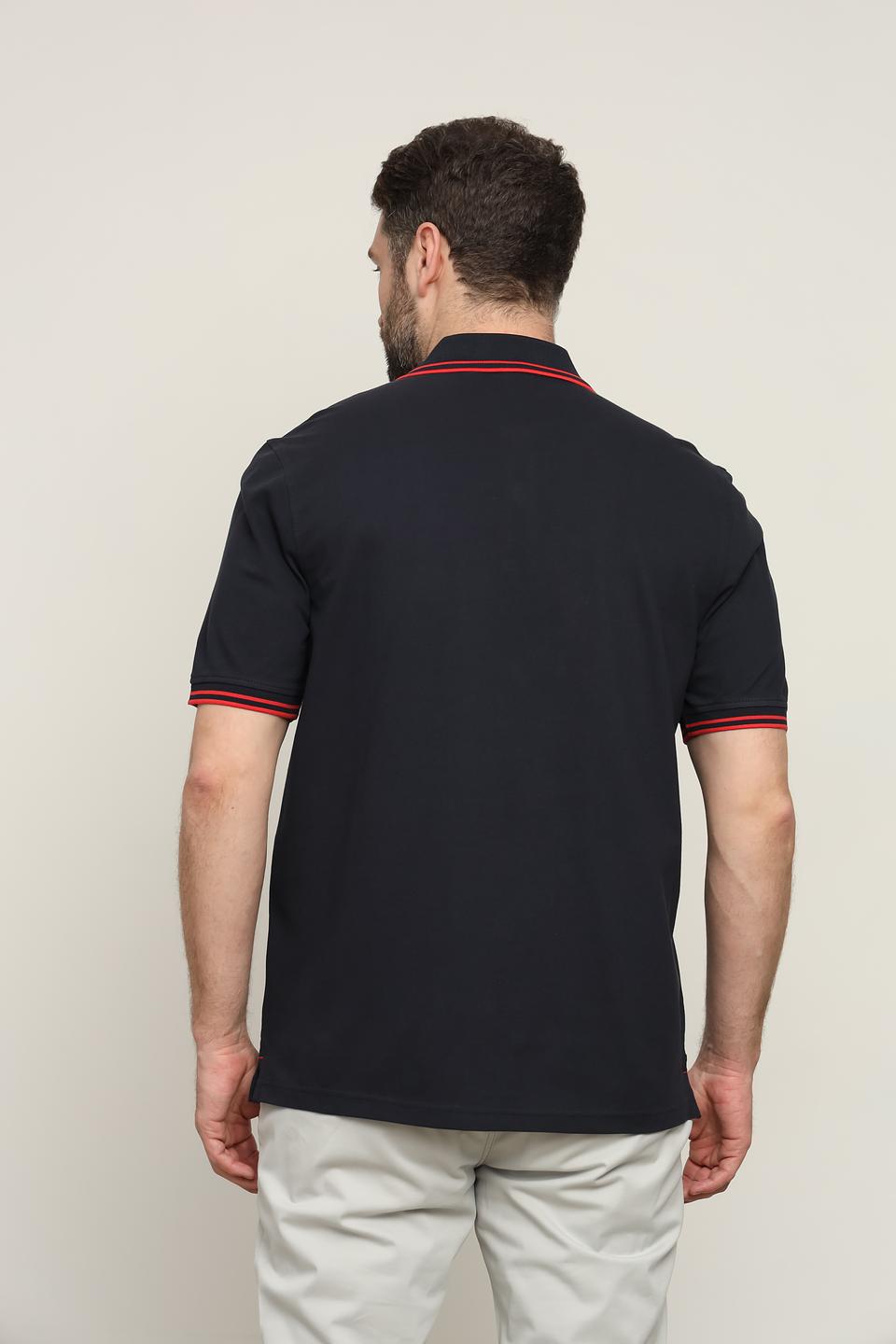 Поло Bugatti с красной отделкой