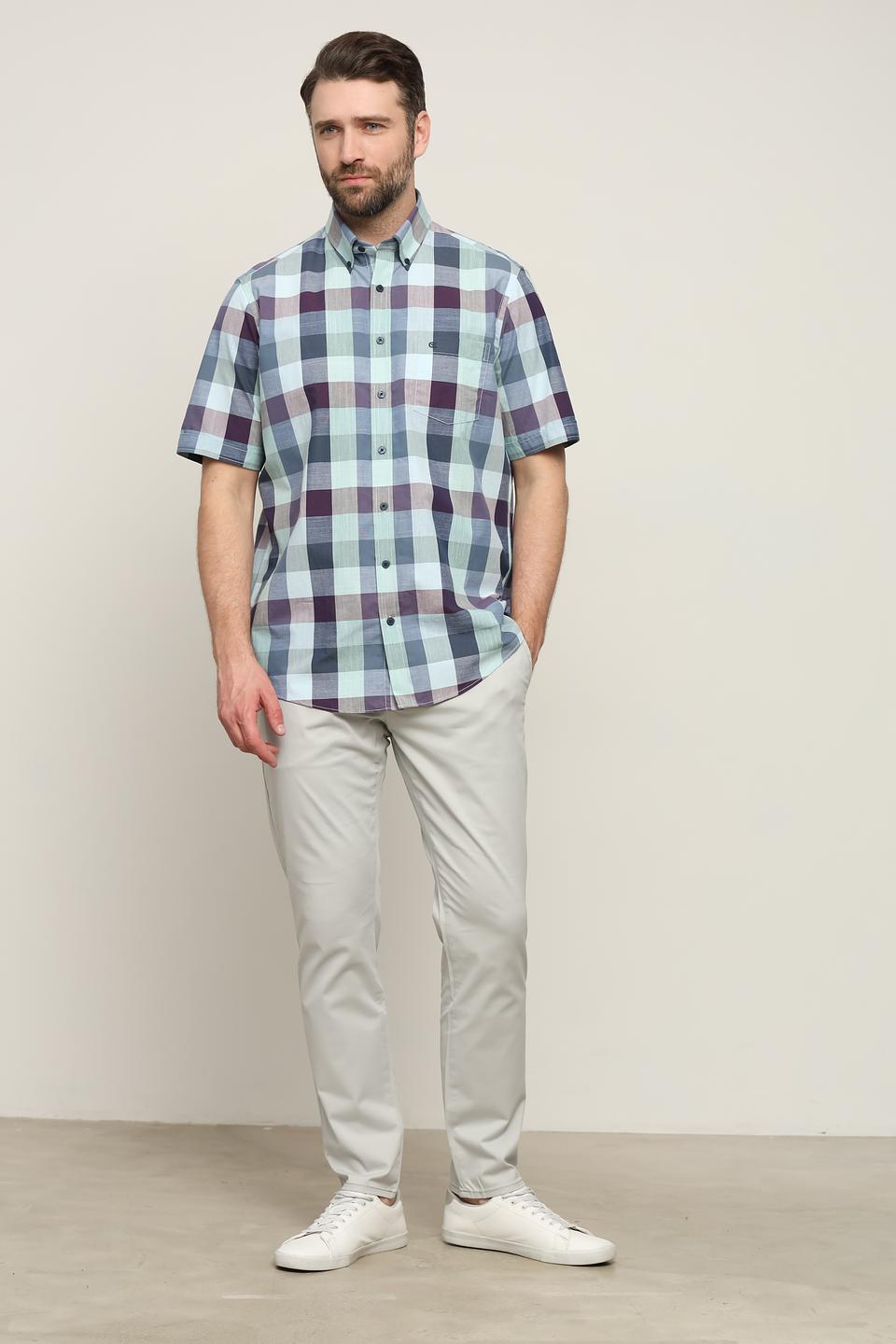 Рубашка кр Casa Moda в клетку