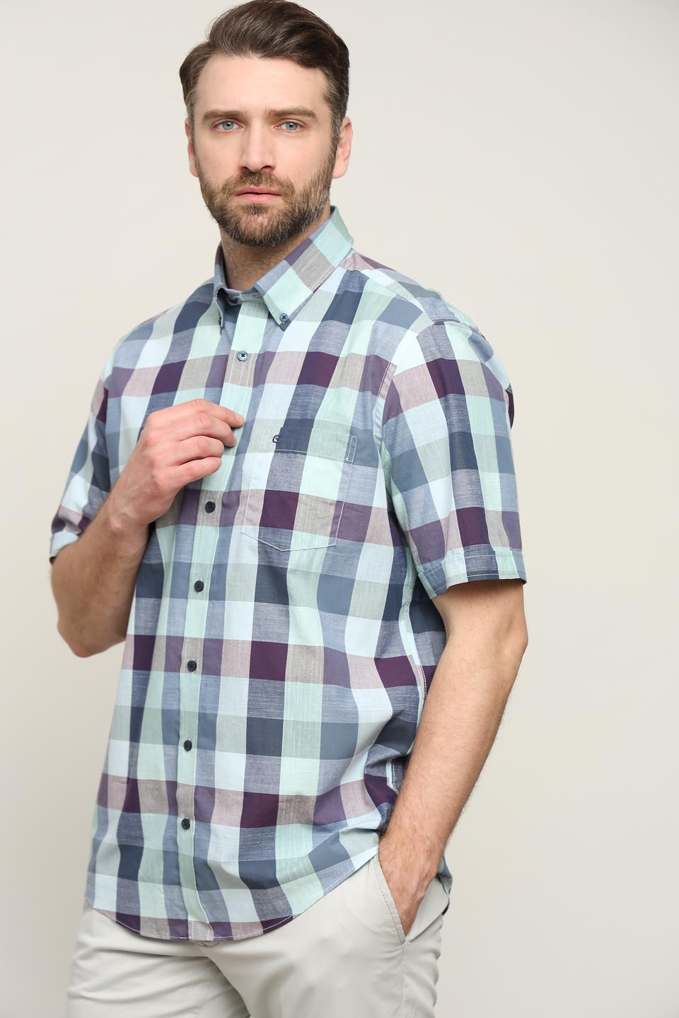 Рубашка кр Casa Moda в клетку