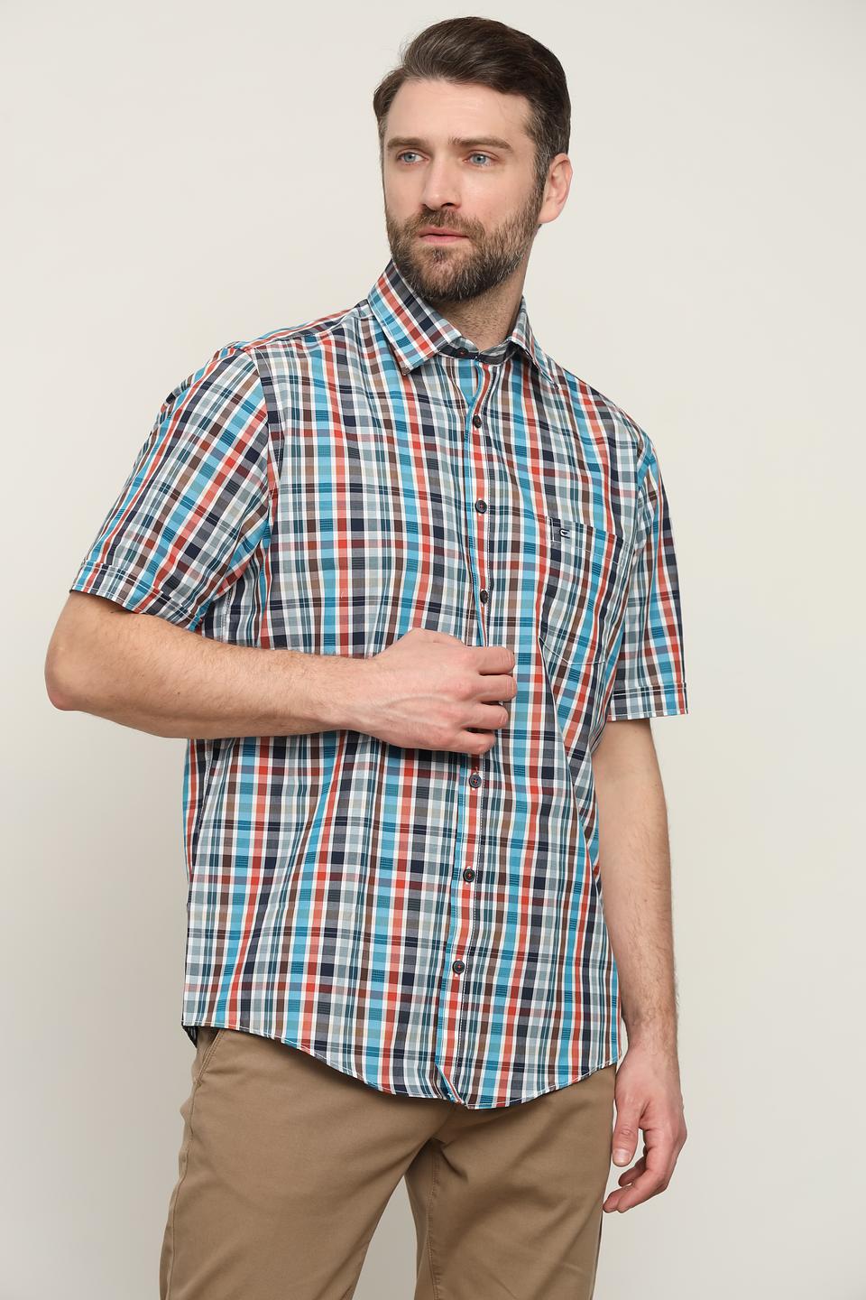 Рубашка кр Casa Moda в клетку