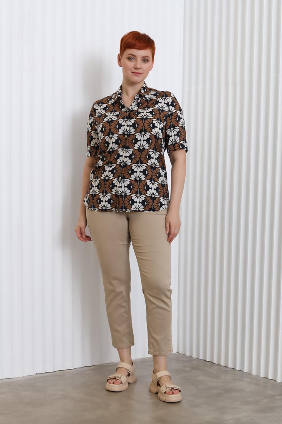 Рубашка Sommer mann с цветочным принтом