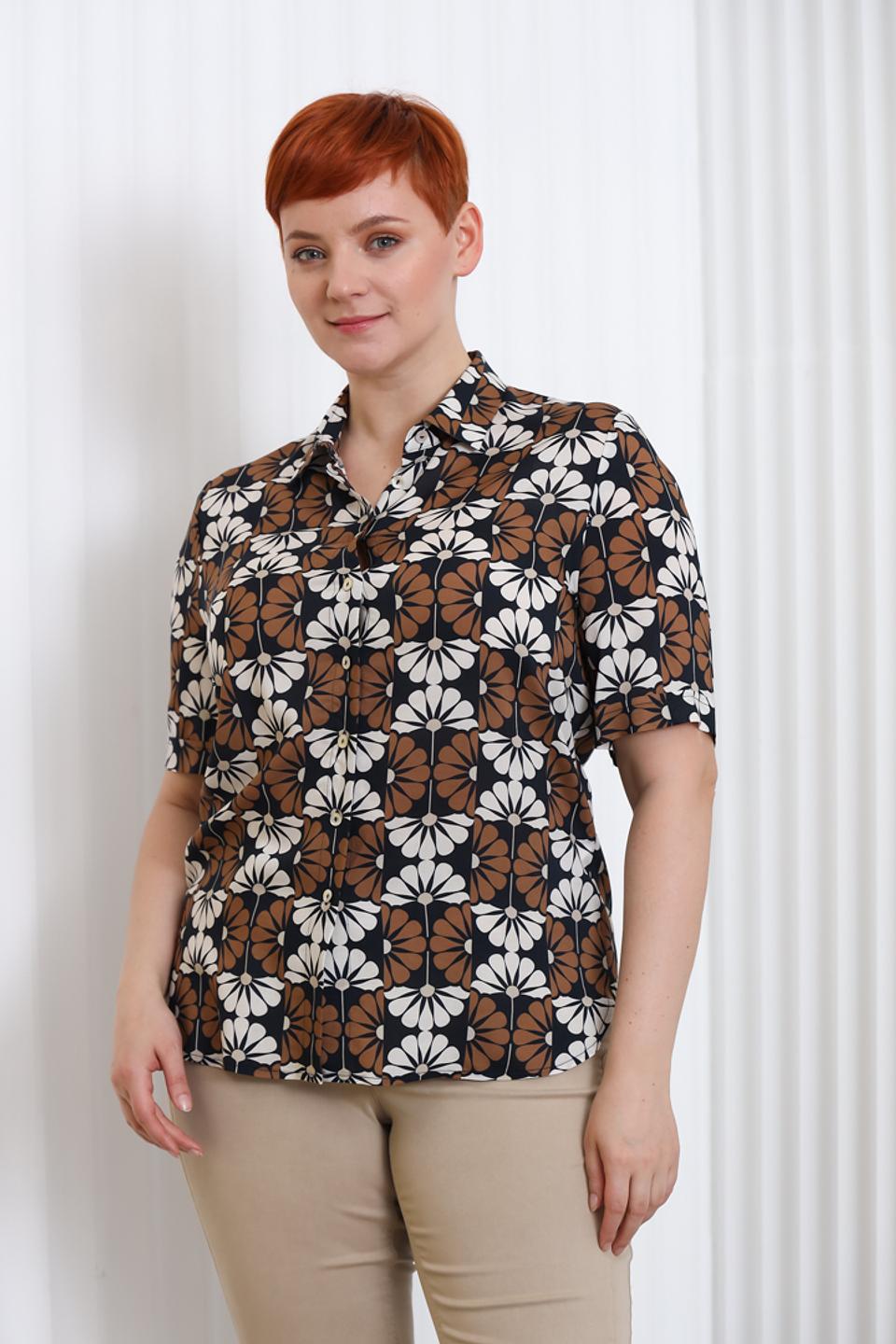 Рубашка Sommer mann с цветочным принтом