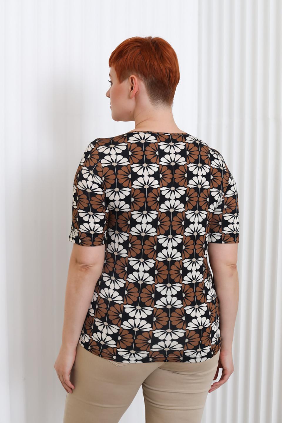 Блуза Sommer mann с цветочным принтом
