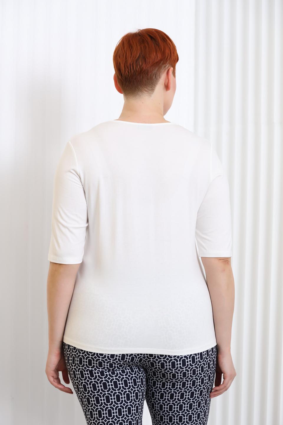 Блуза Lebek с сетчатой вставкой