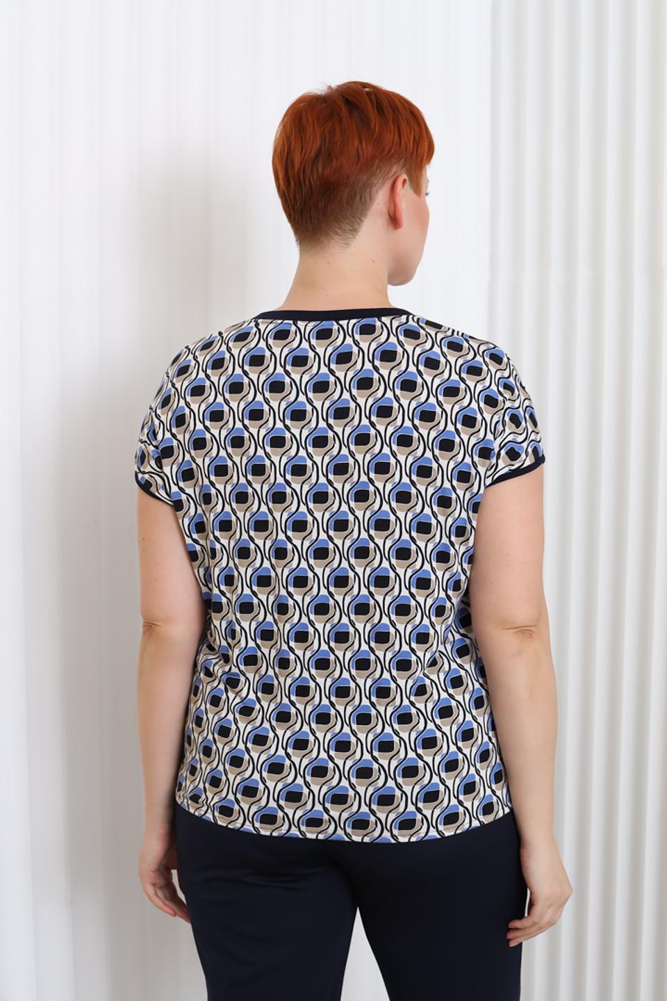 Блуза Lebek с геометрическим принтом