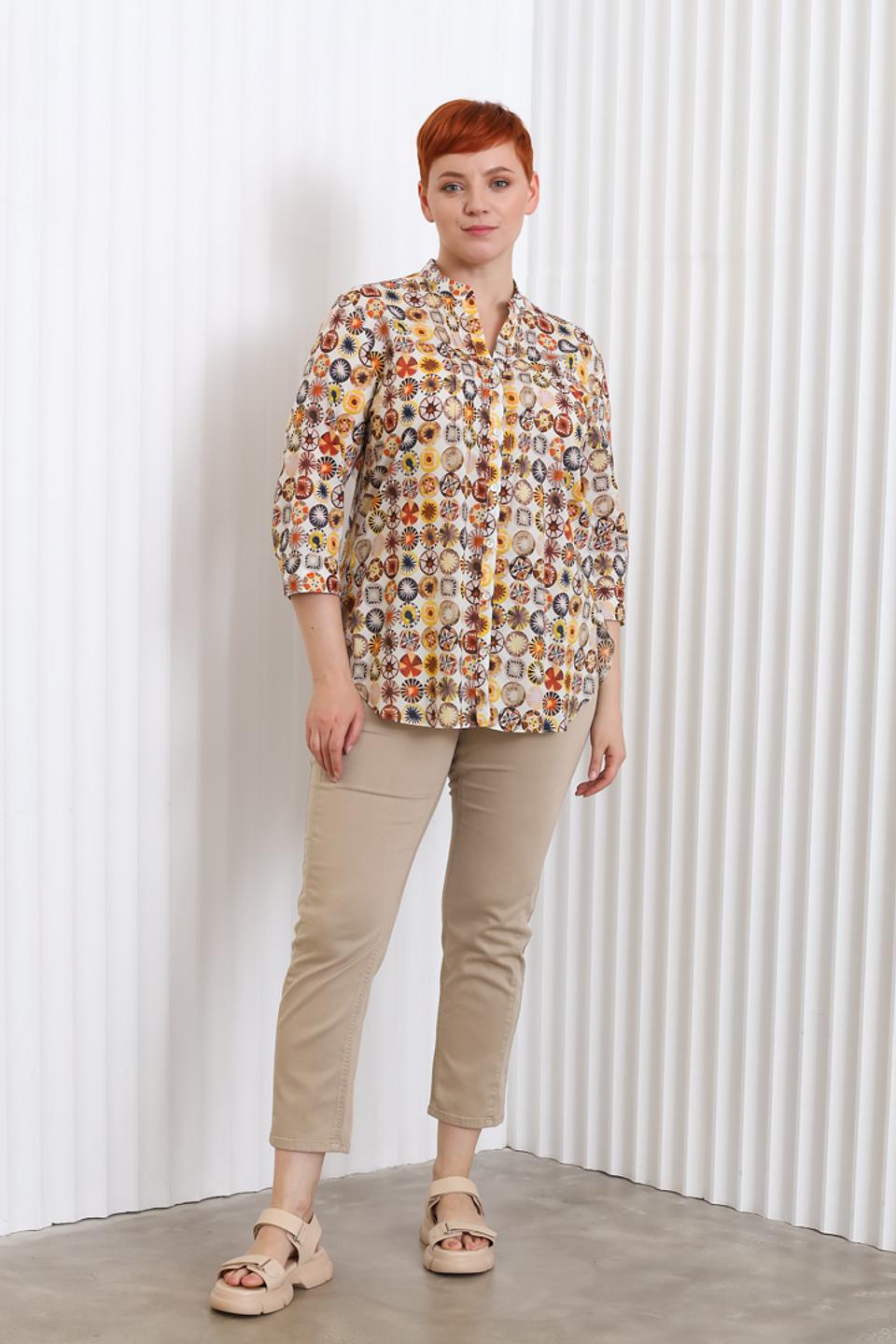 Блуза Sommer mann с цветочным принтом