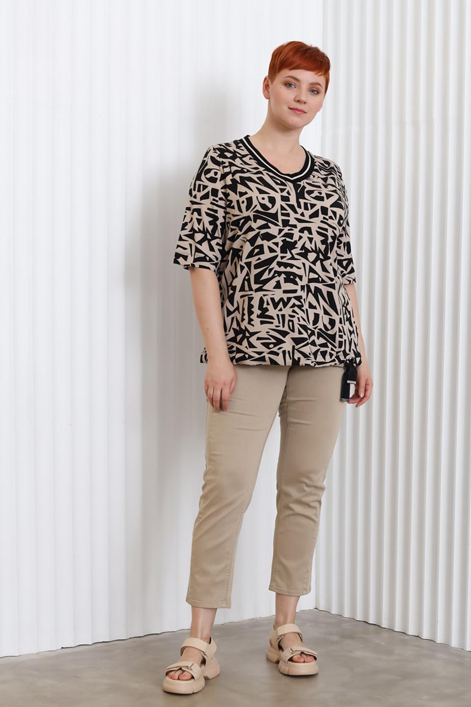 Блуза Frapp с абстрактным принтом