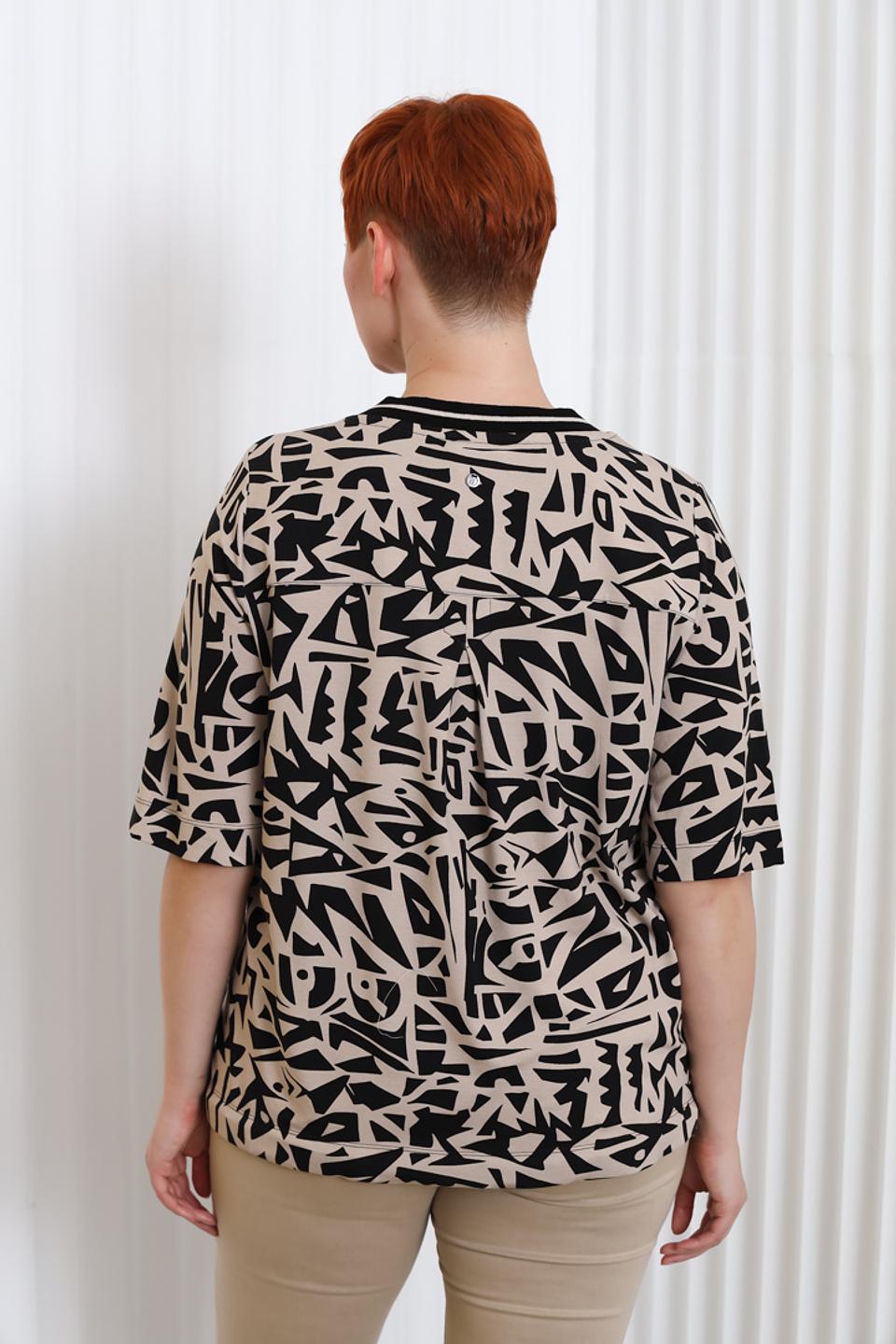 Блуза Frapp с абстрактным принтом