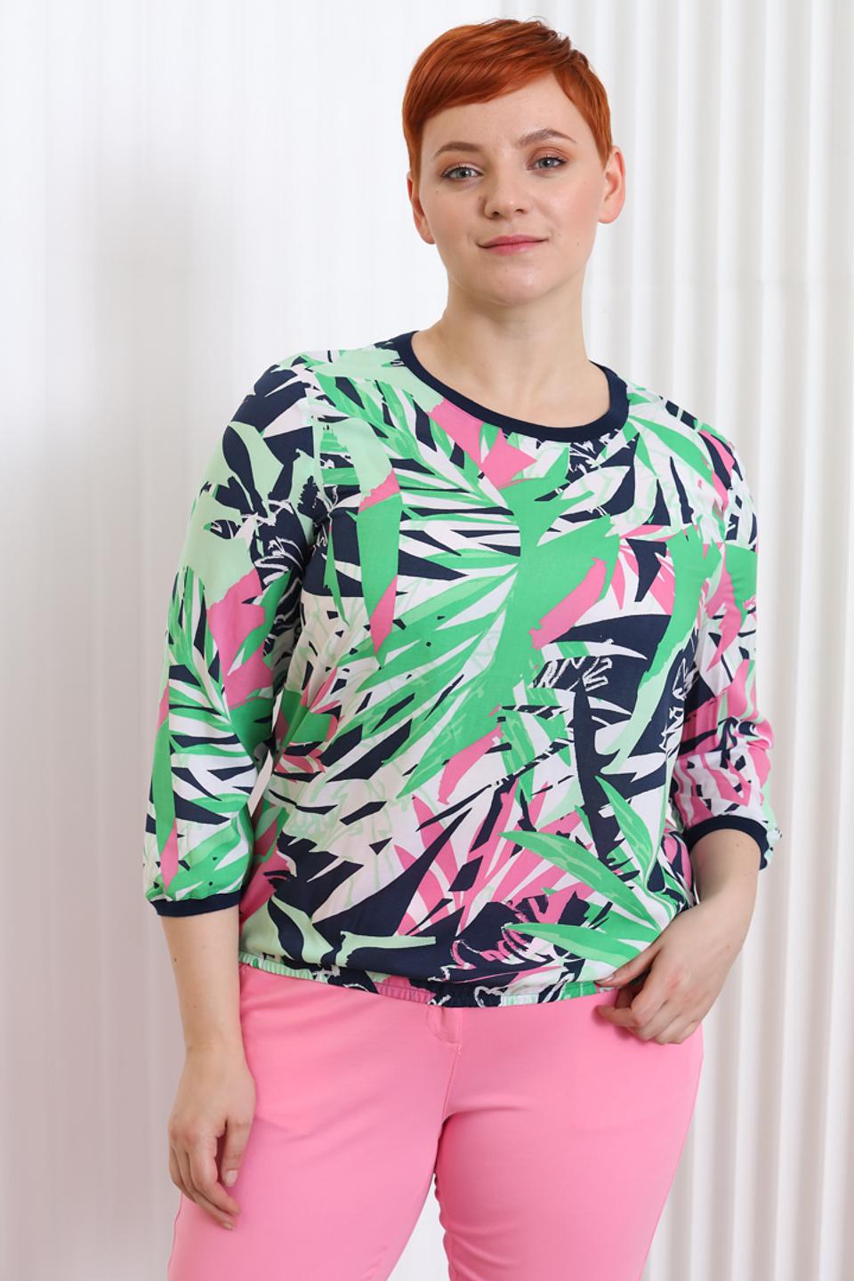 Блуза Thomas Rabe с тропическим принтом