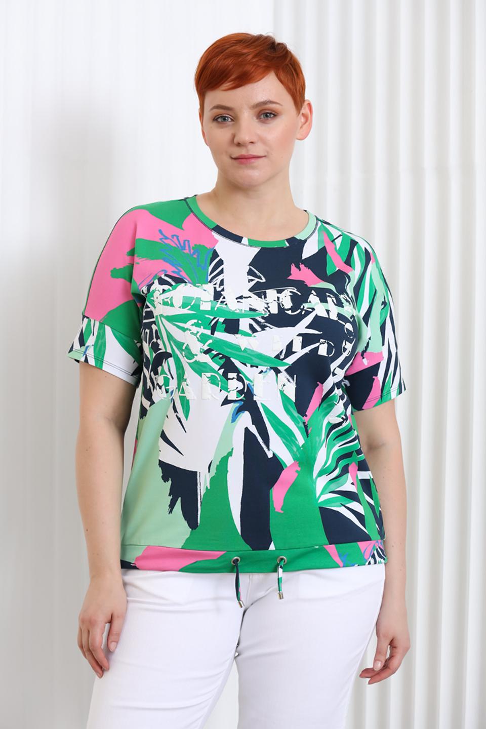 Блуза Thomas Rabe с тропическим принтом