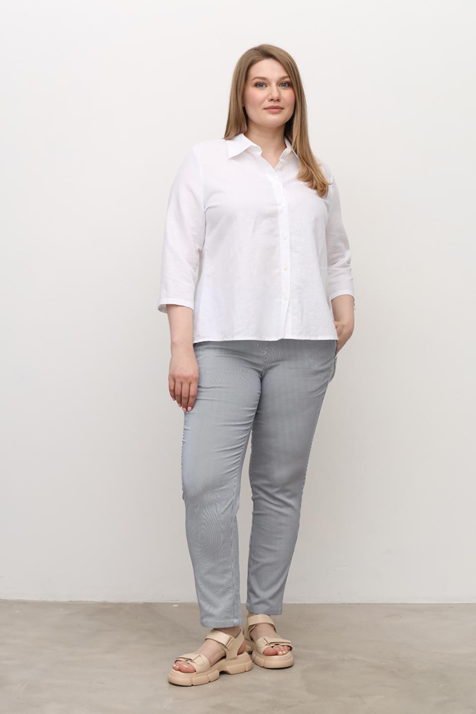 Рубашка Sommer mann белая с 3/4 рукавом