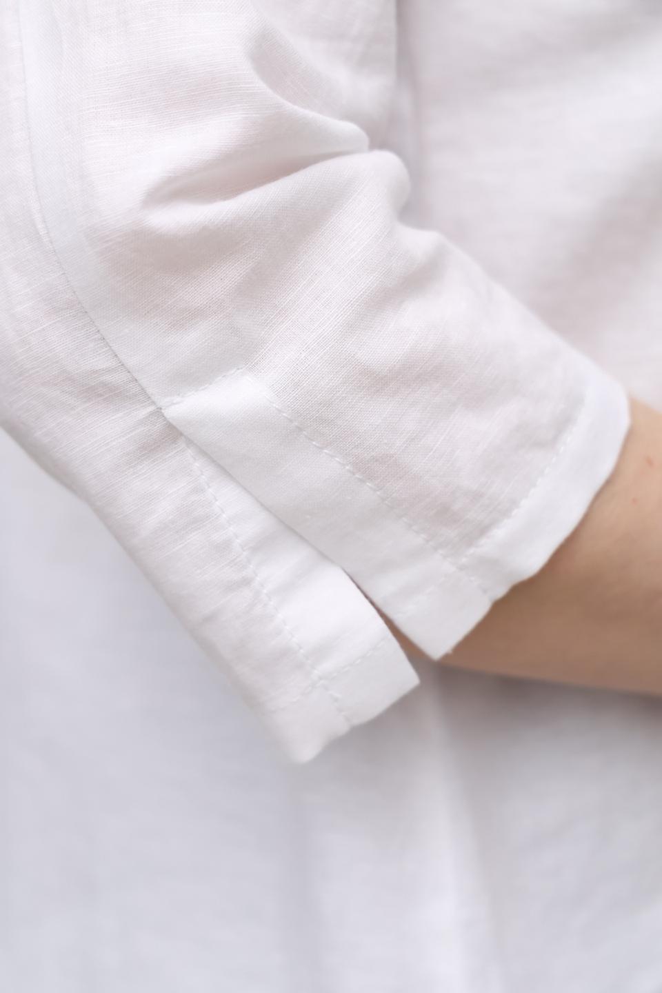 Рубашка Sommer mann белая с 3/4 рукавом