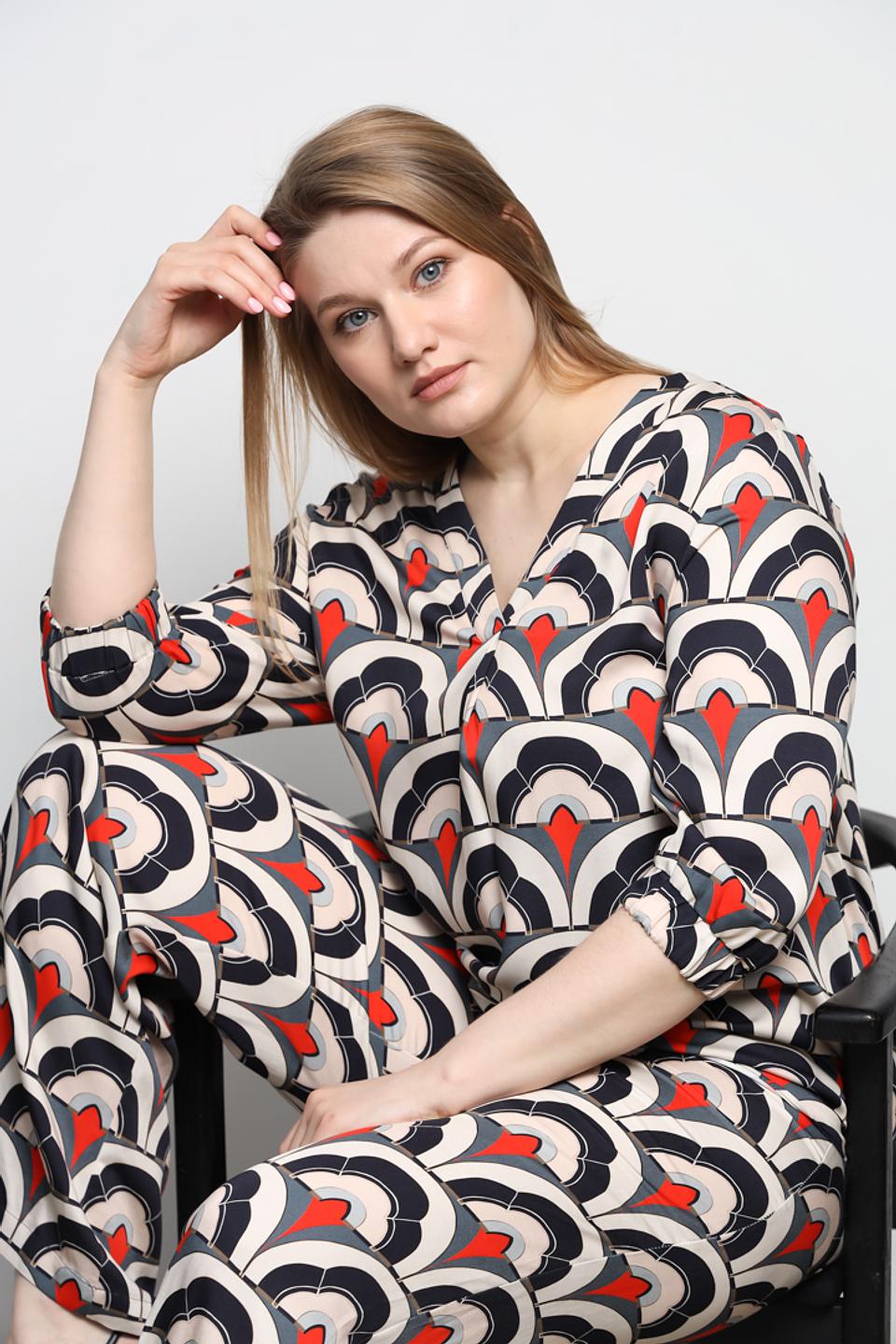 Блуза Be Yourself с геометрическим принтом