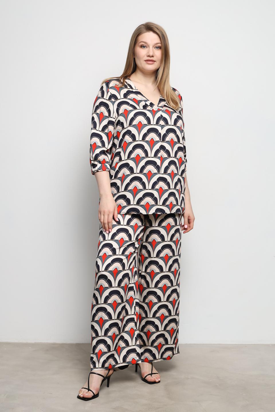 Блуза Be Yourself с геометрическим принтом