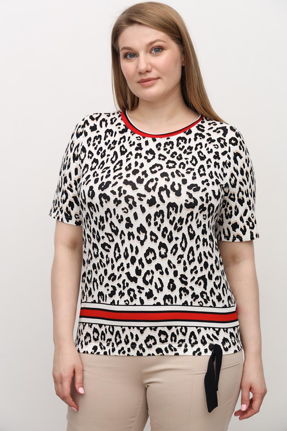 Блуза Frank Walder леопард с поясом