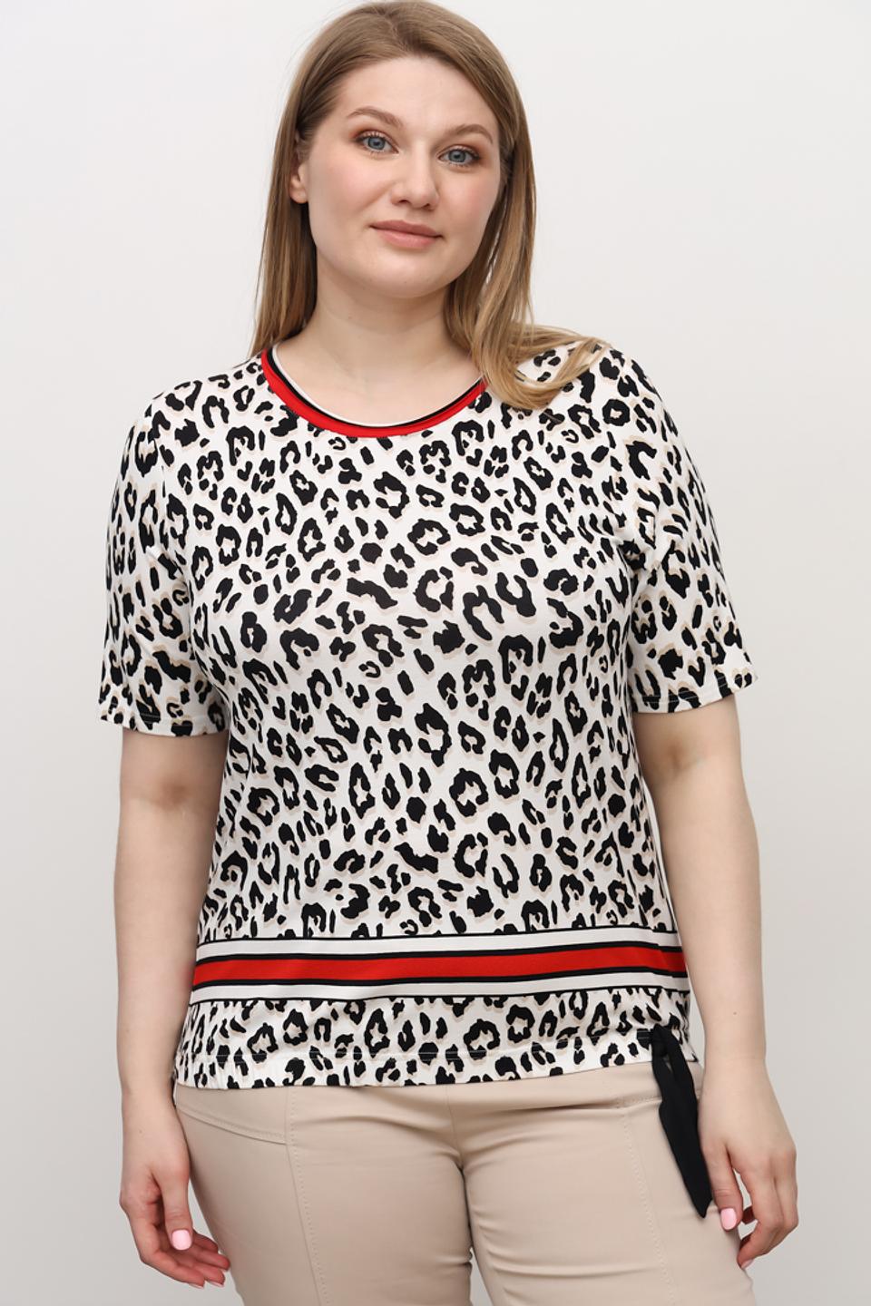 Блуза Frank Walder леопард с поясом