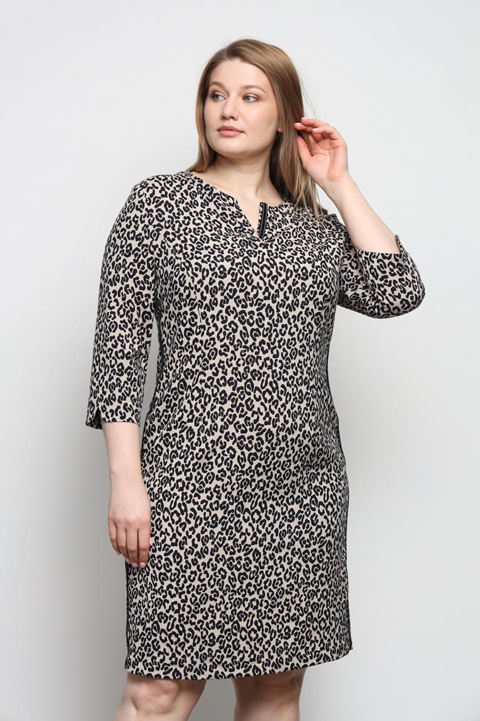 Платье Frank Walder с леопардовым принтом