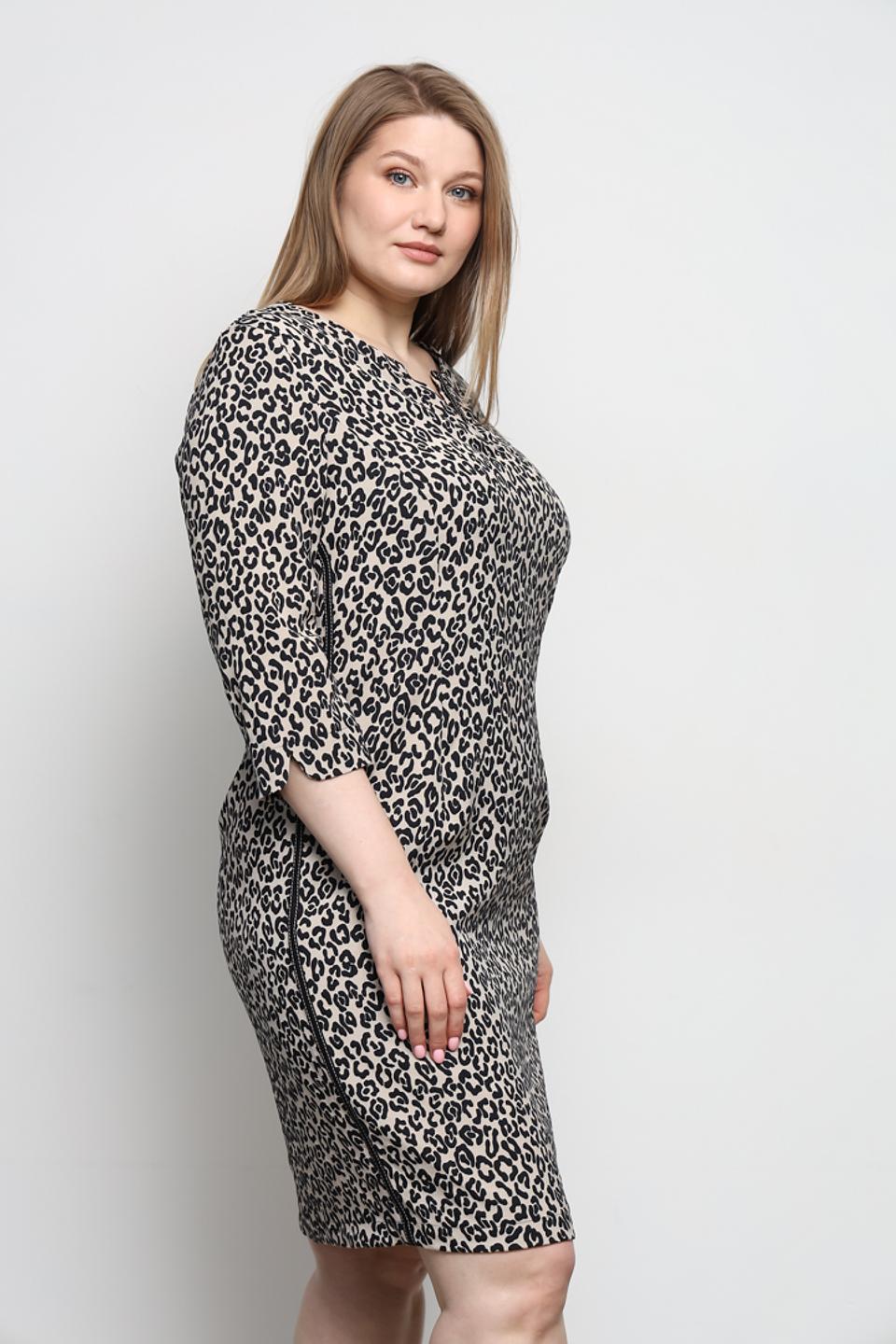 Платье Frank Walder с леопардовым принтом