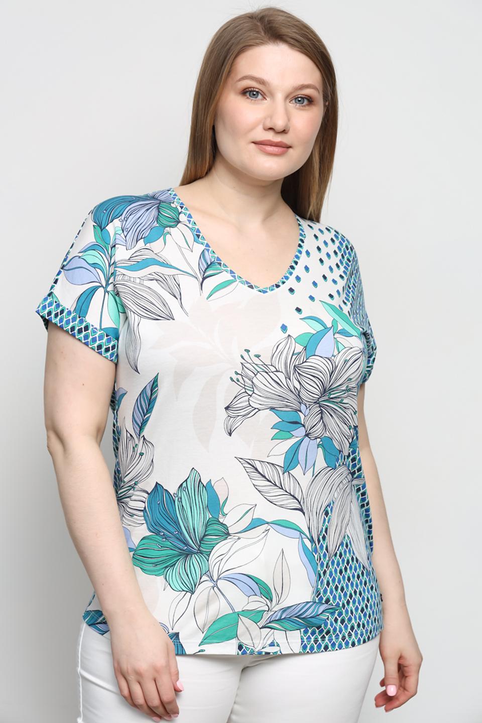 Футболка Olsen с цветочным принтом