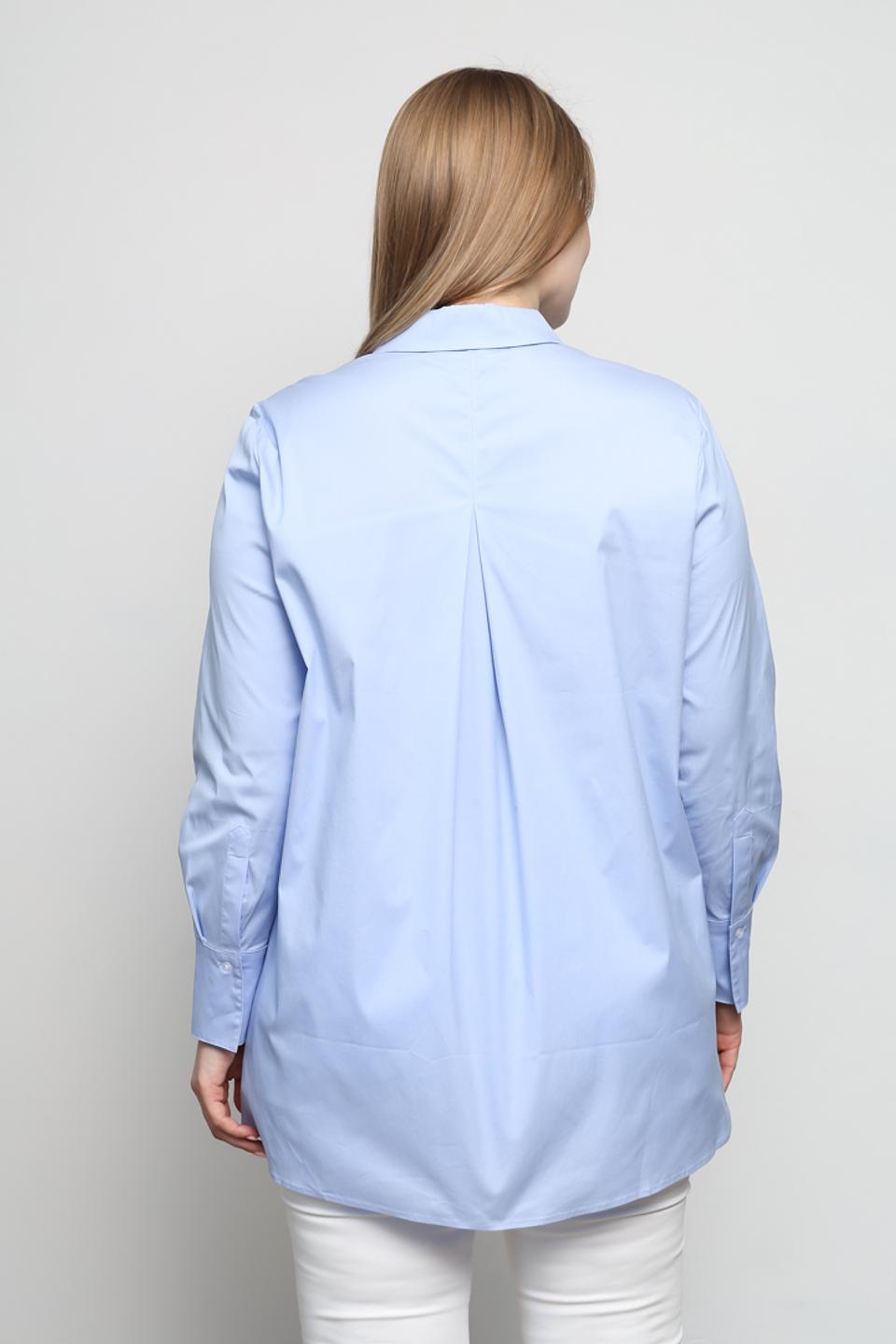 Рубашка Olsen прямого кроя голубая