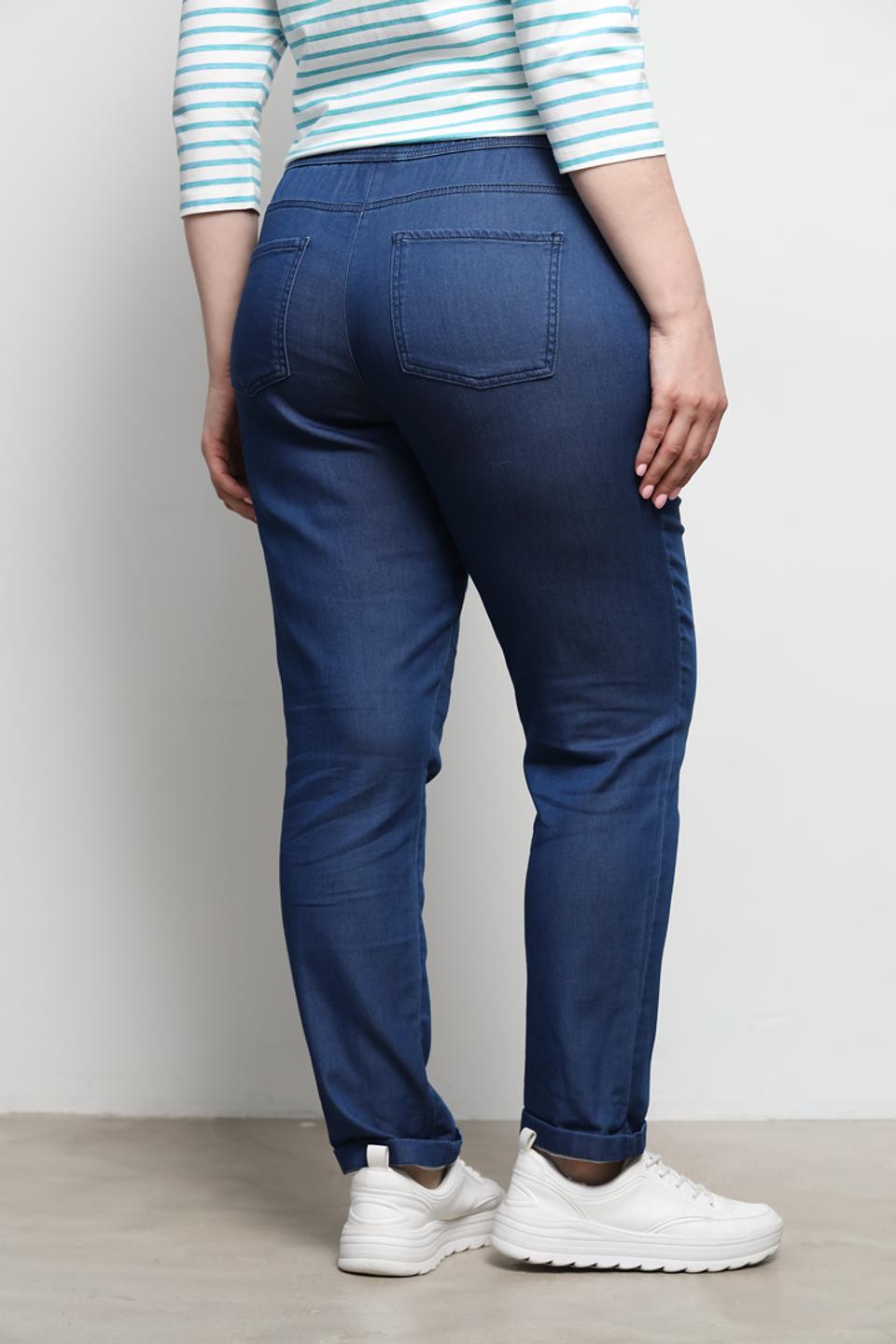 Джинсы Olsen с резинкой синие