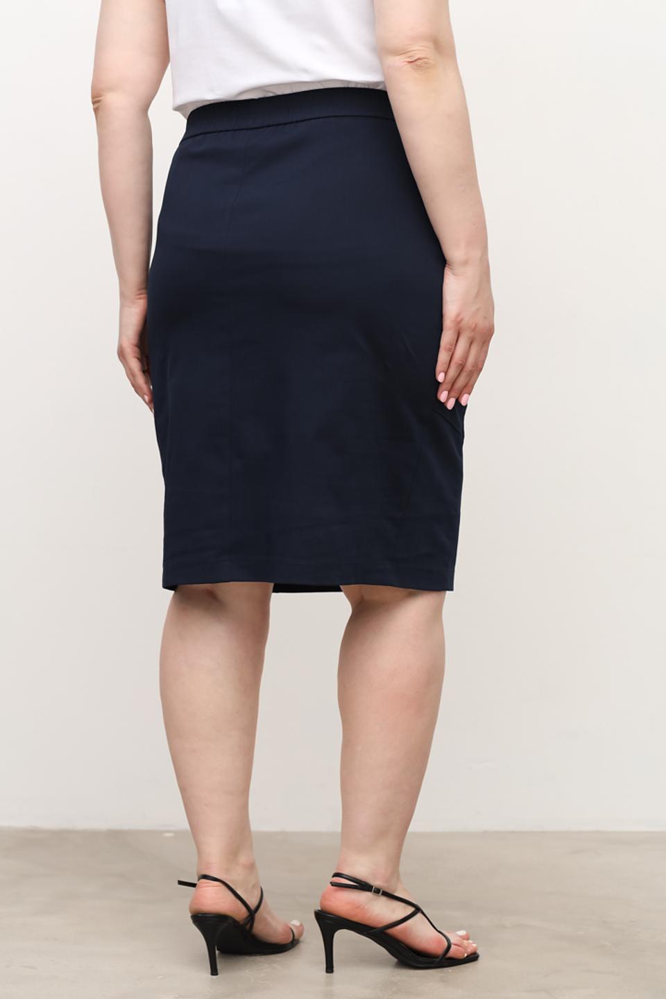 Юбка Frank Walder приталенная темно-синяя
