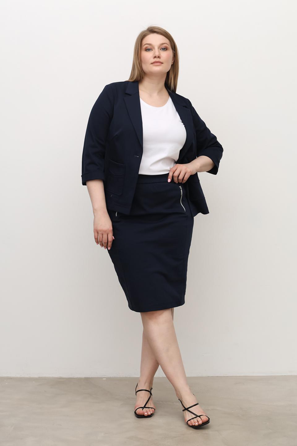 Жакет Frank Walder приталенный синий