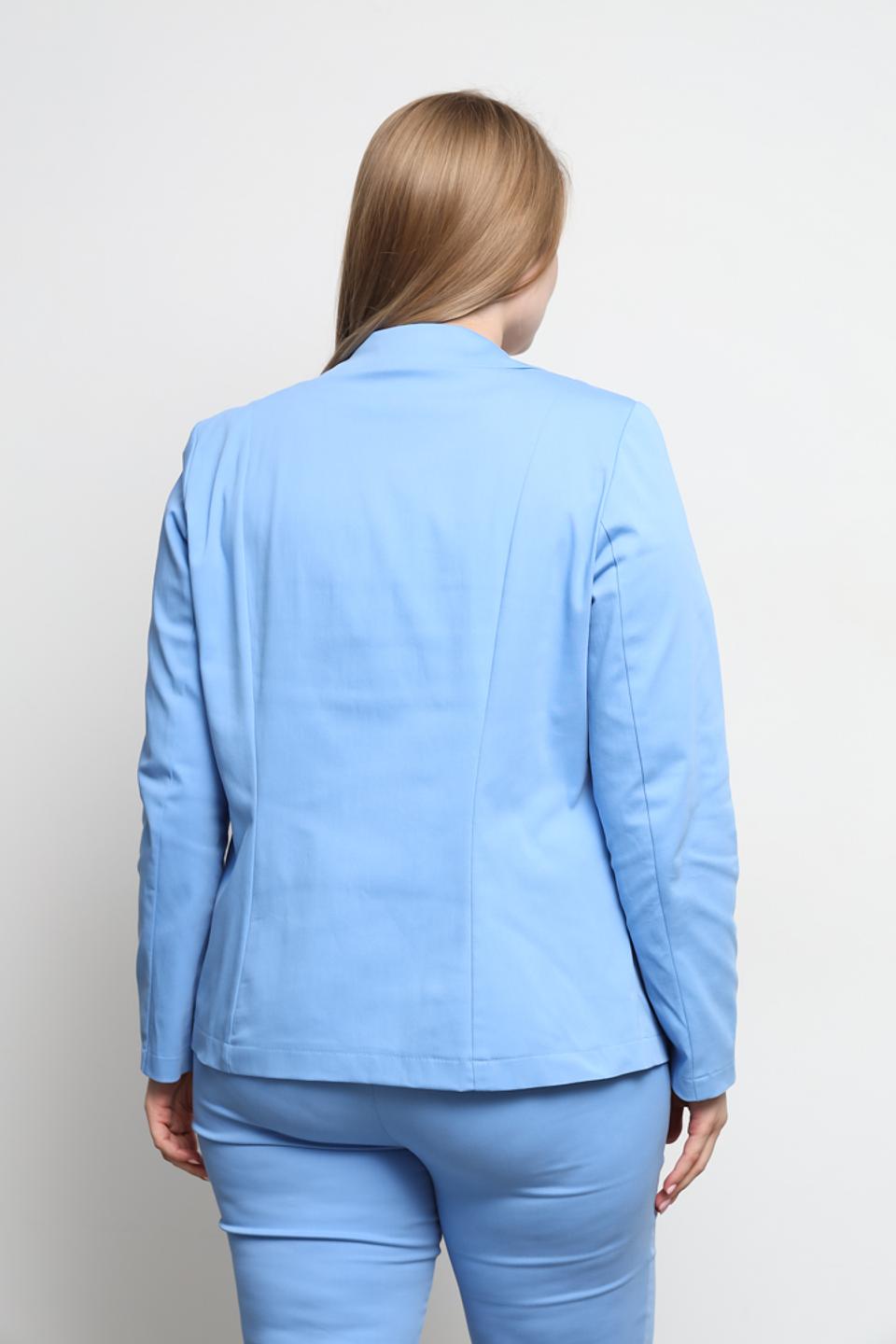 Жакет Frank Walder голубой приталенный