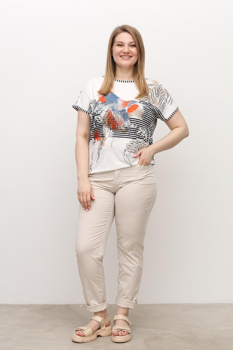 Футболка Lebek с принтом птицы