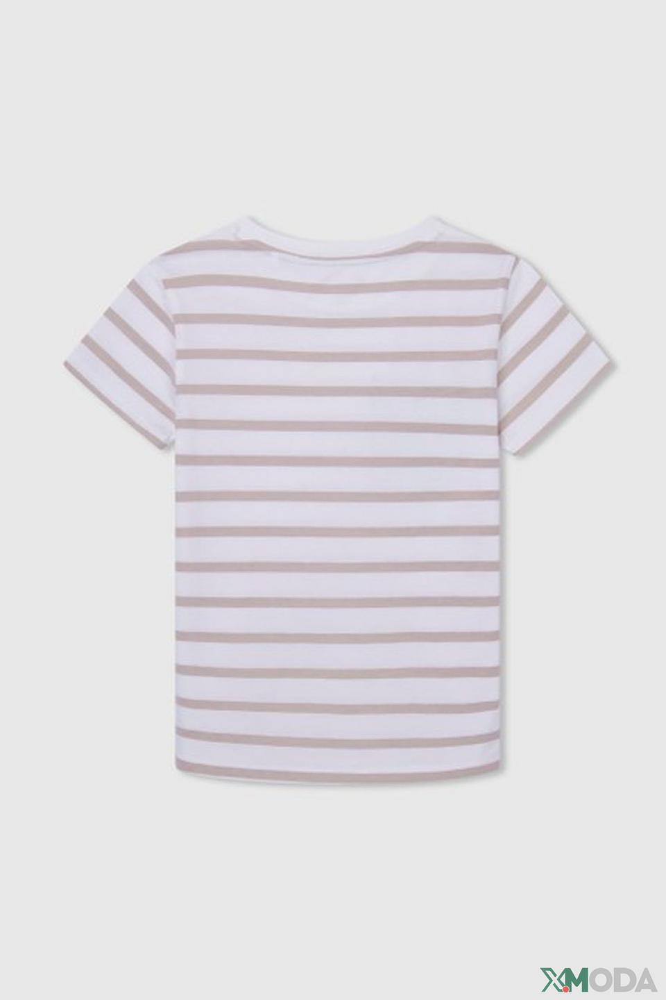 Футболка Pepe Jeans London в полоску бежевый