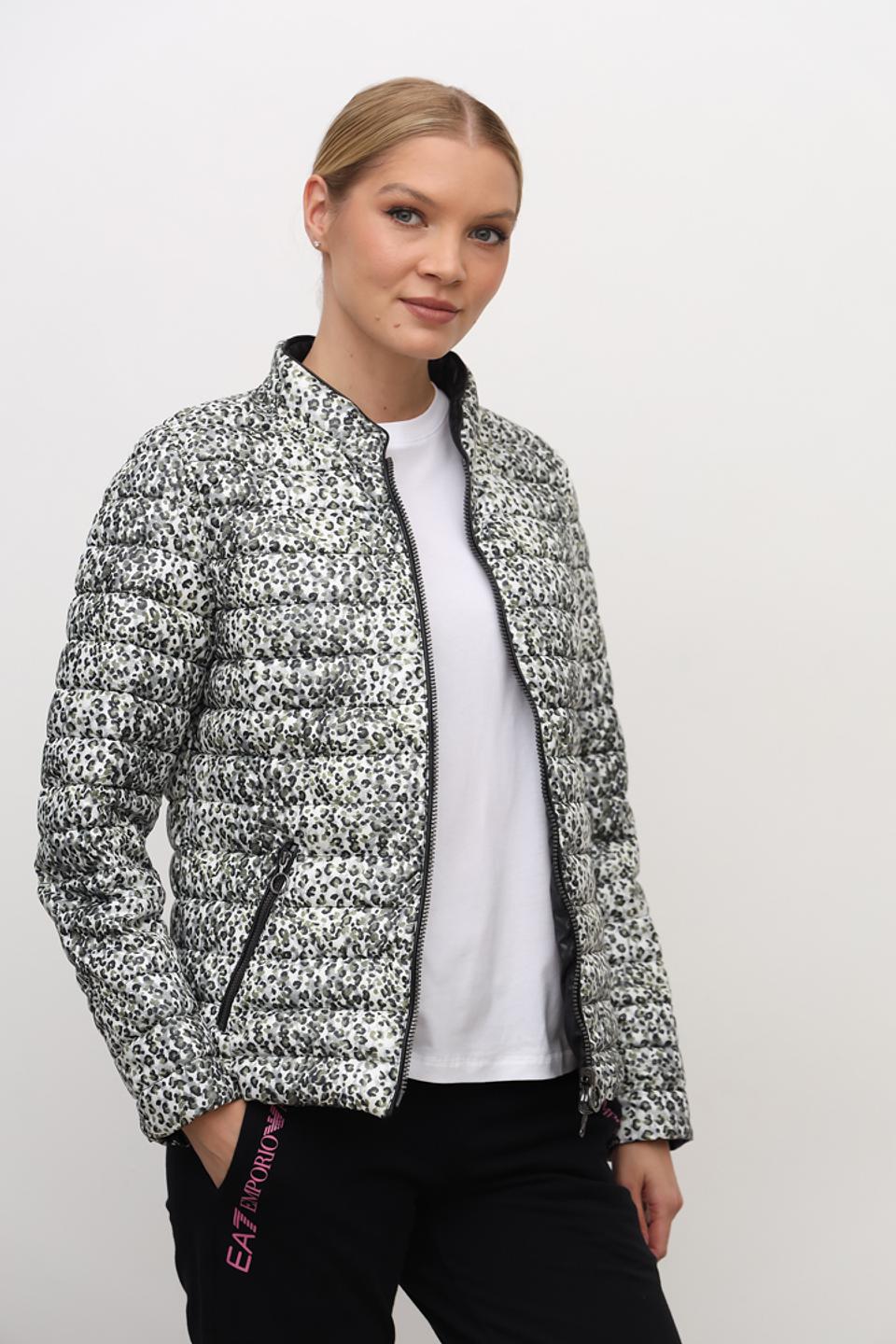 Куртка Lebek с леопардовым принтом