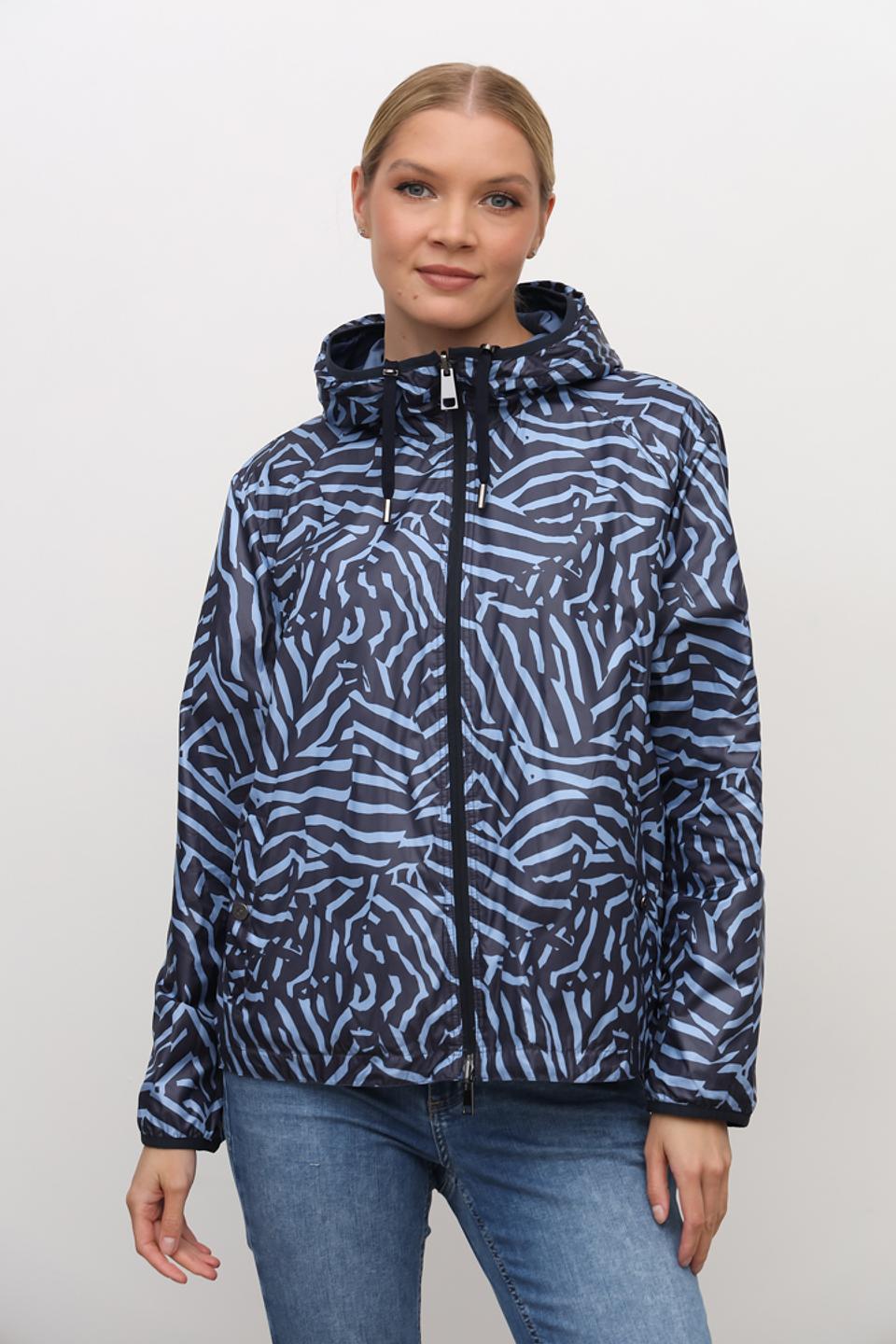 Куртка Lebek синяя с капюшоном