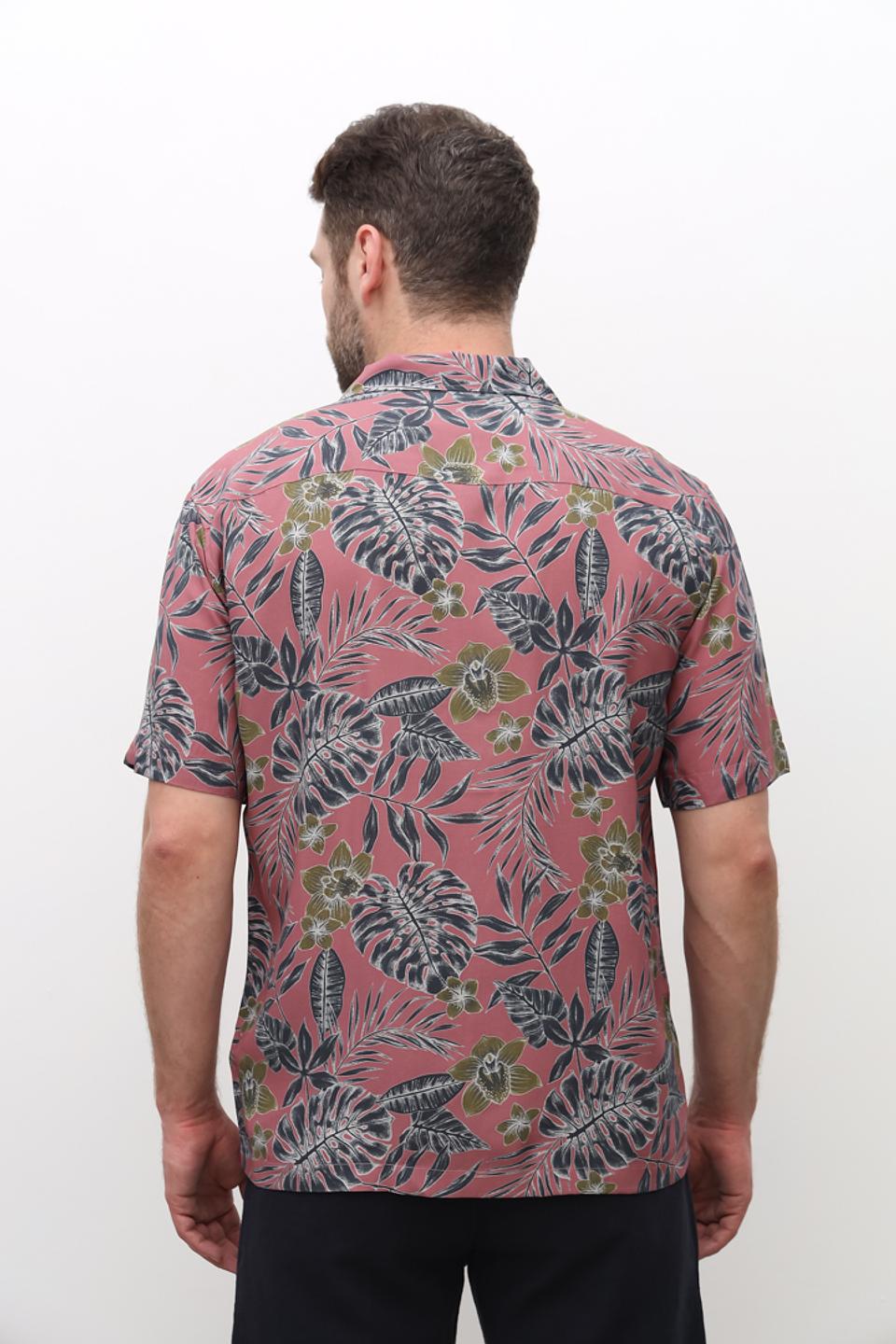 Рубашка Strellson с цветочным принтом из вискозы