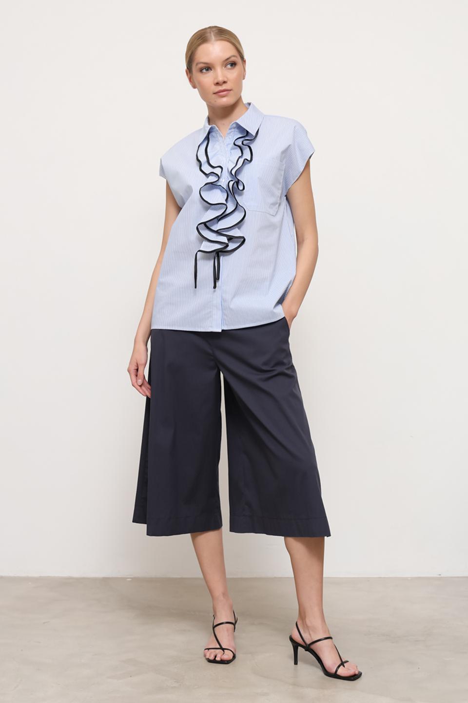 Брюки-кюлоты Toni collection тёмно-синие