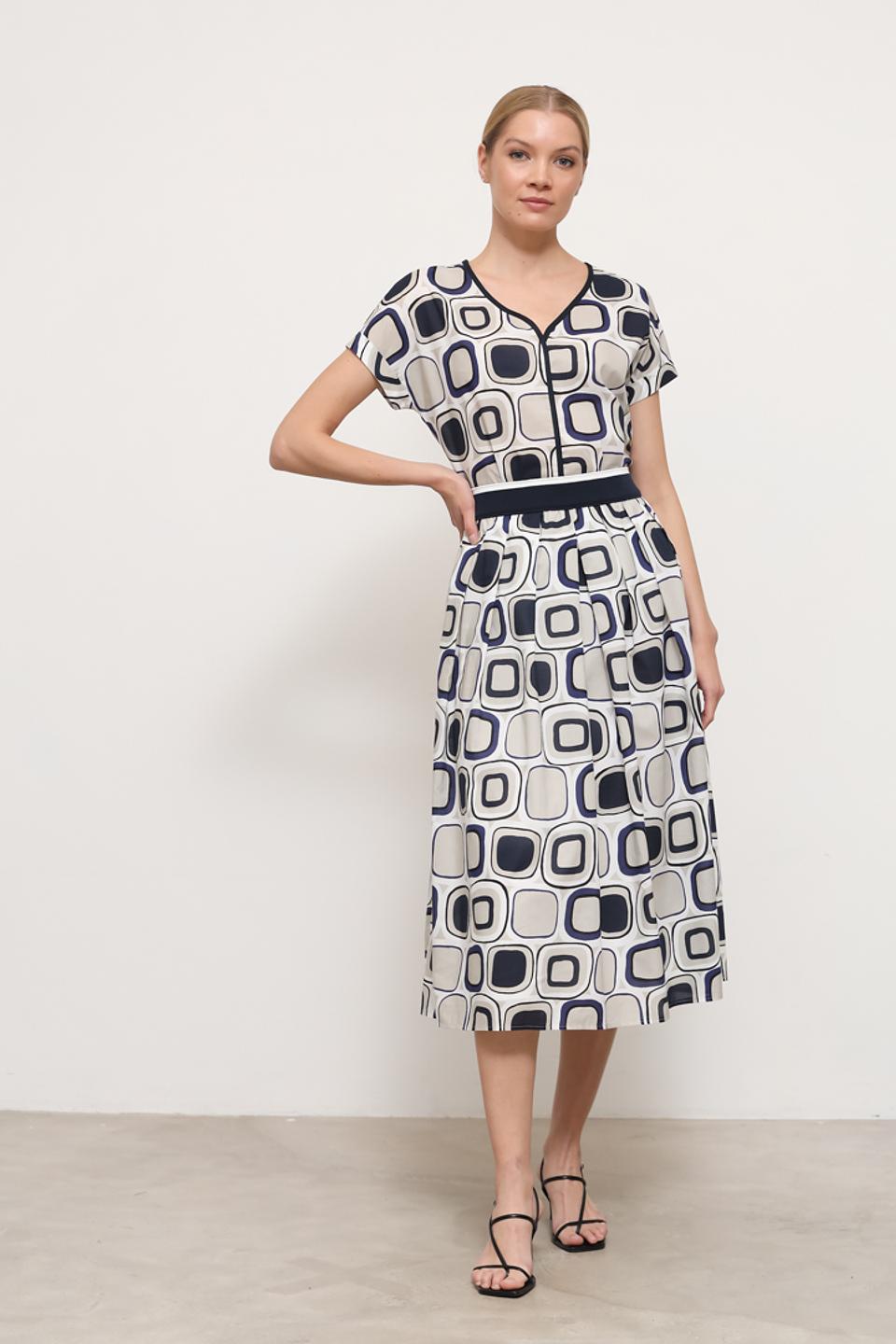 Блуза Sommer mann в геометрический принт