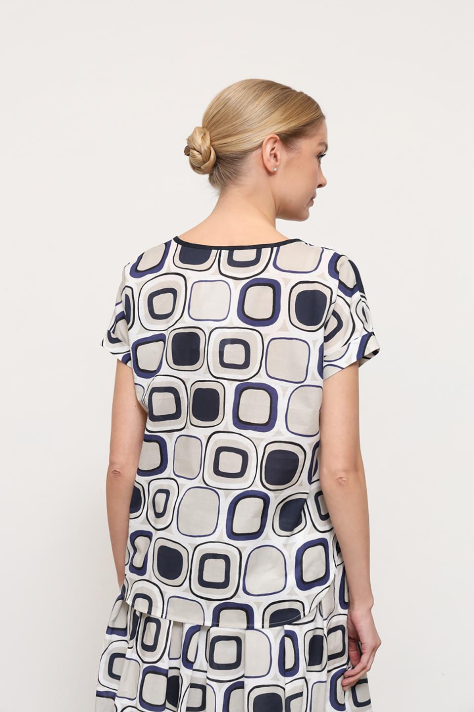 Блуза Sommer mann в геометрический принт