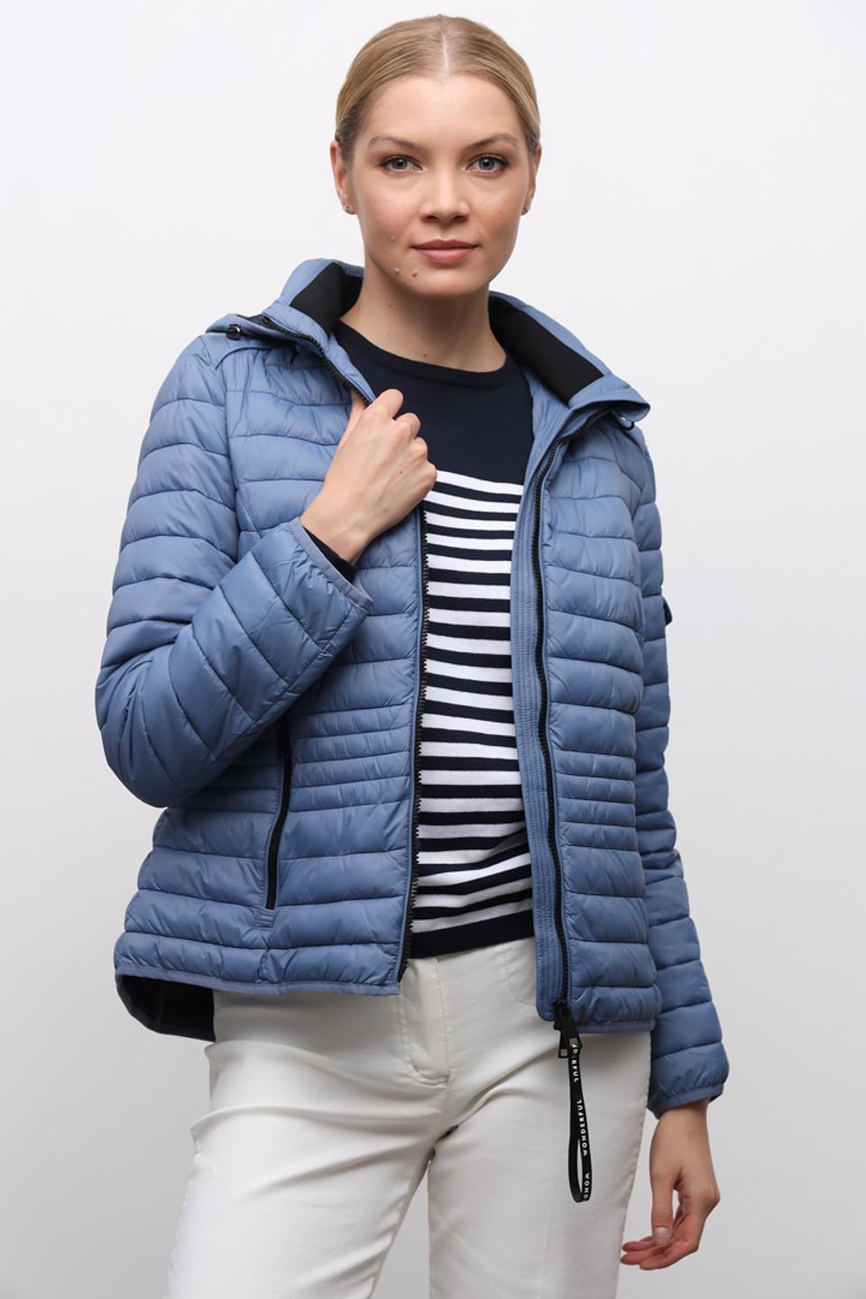 Куртка Lebek стеганая голубая