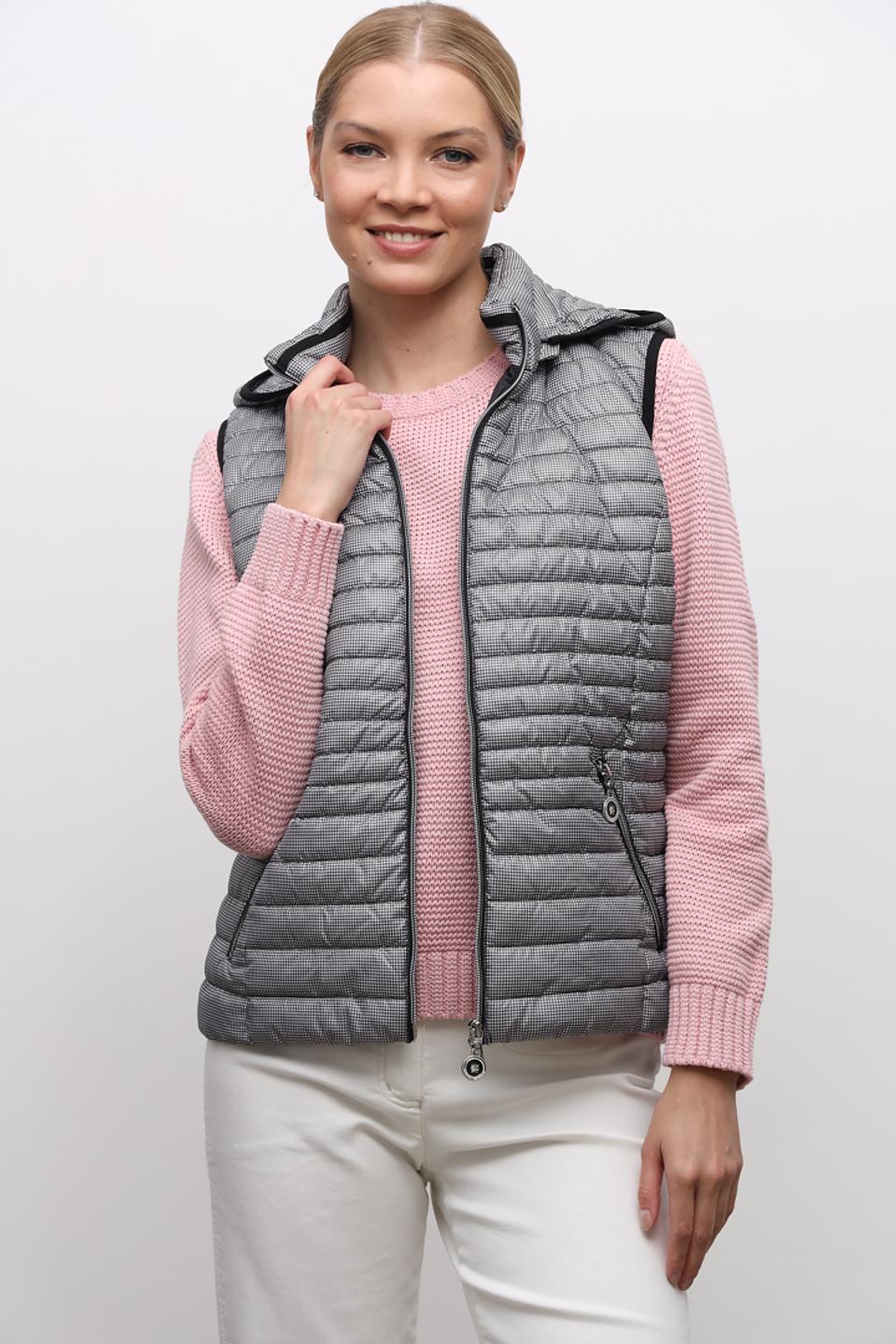 Жилет Lebek стеганый серый