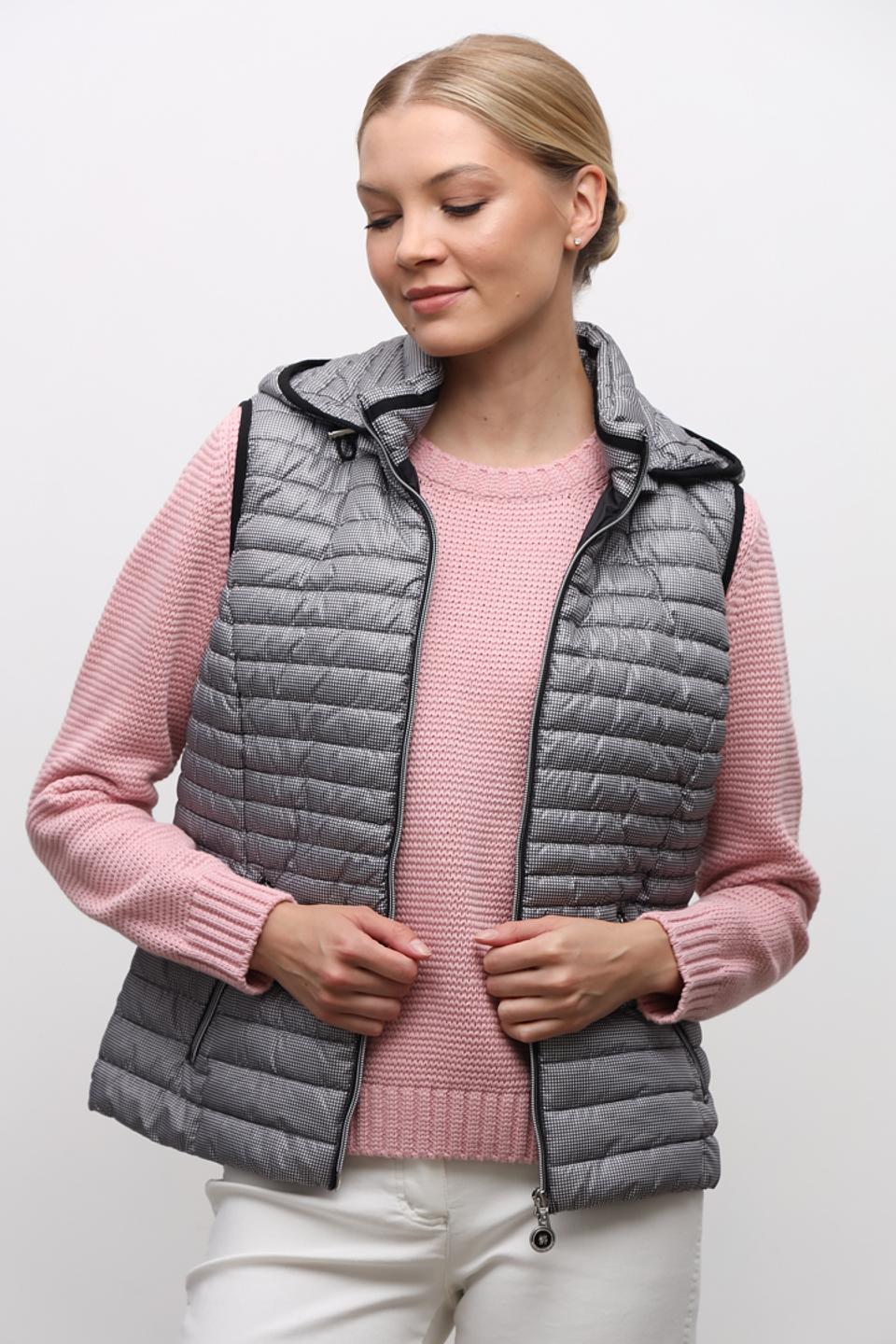 Жилет Lebek стеганый серый
