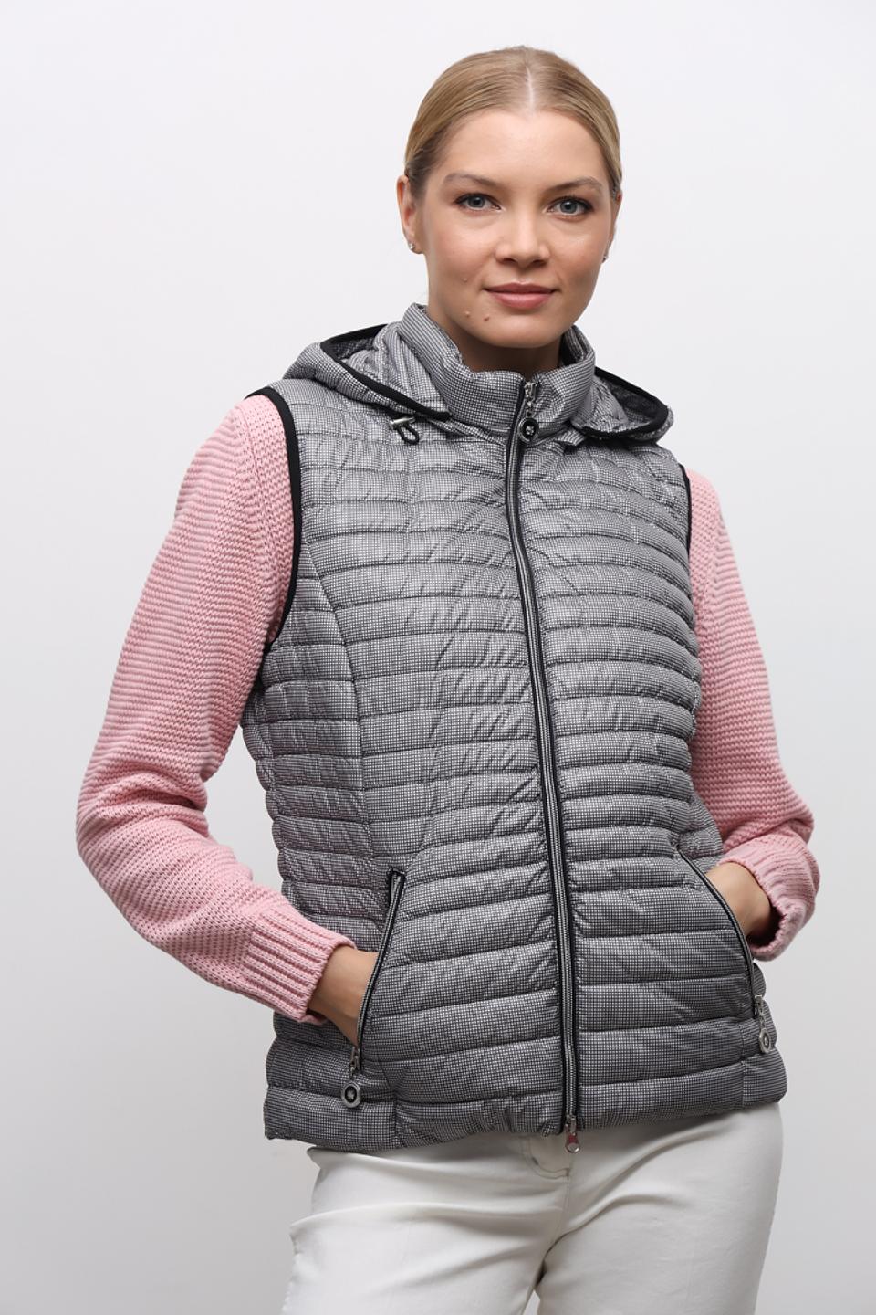 Жилет Lebek стеганый серый