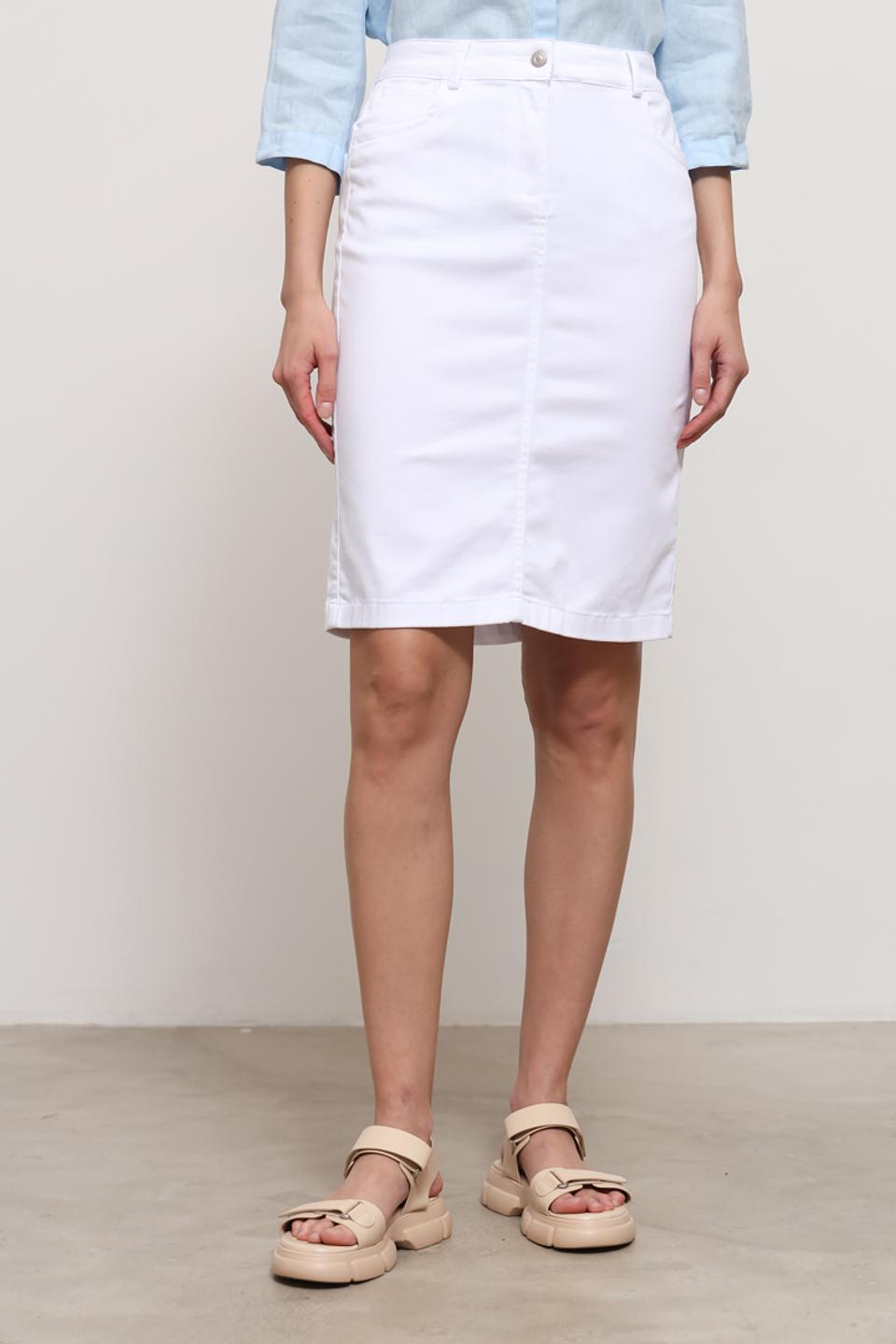 Юбка Sommer mann джинсовая белая