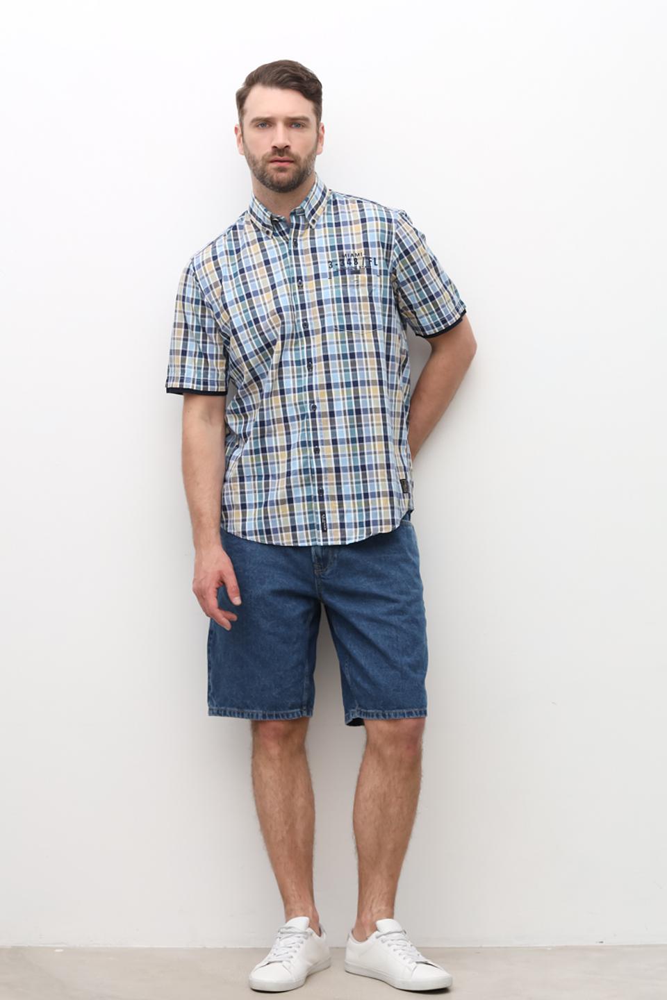 Рубашка кр Casa Moda в клетку