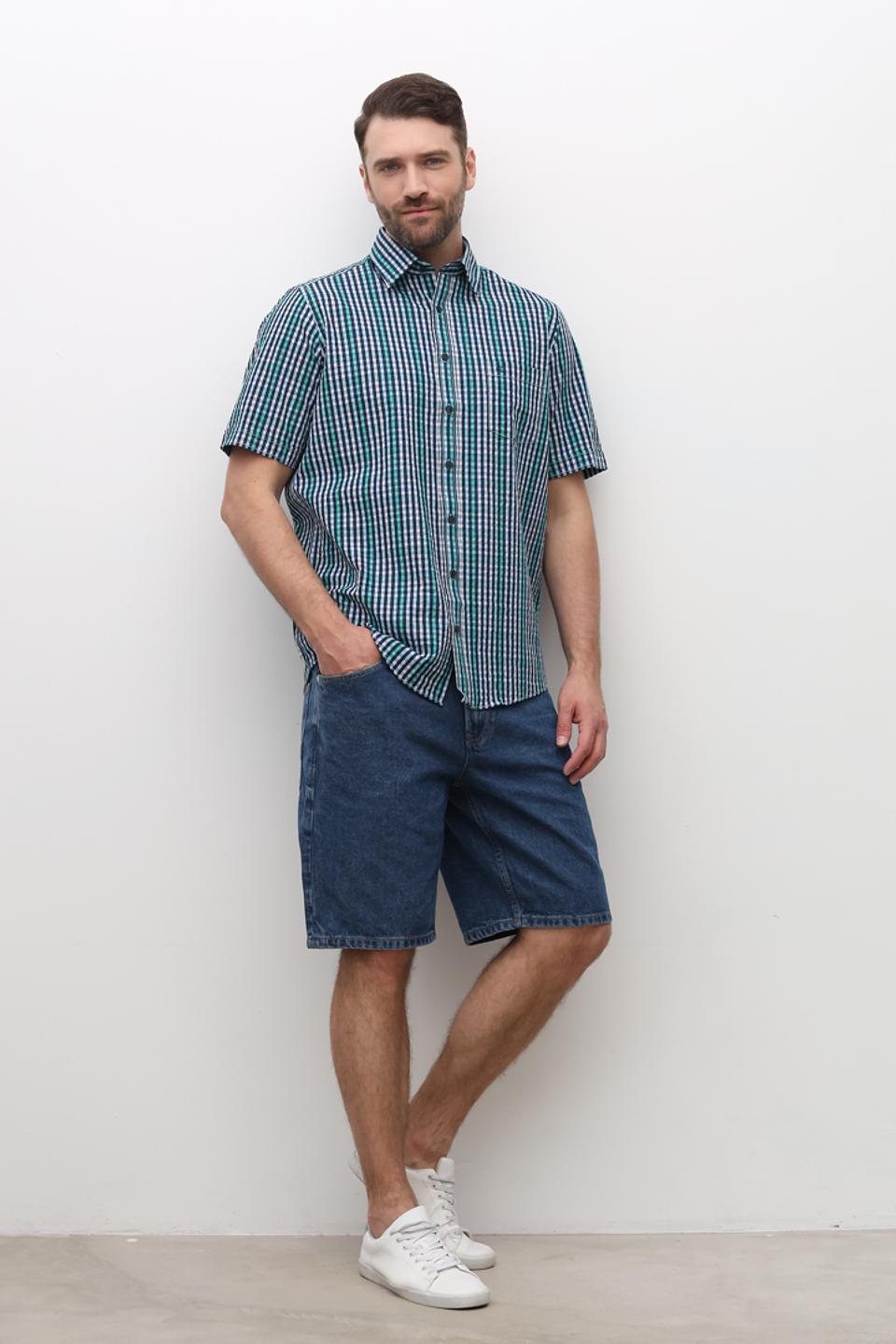 Рубашка кр Casa Moda в клетку