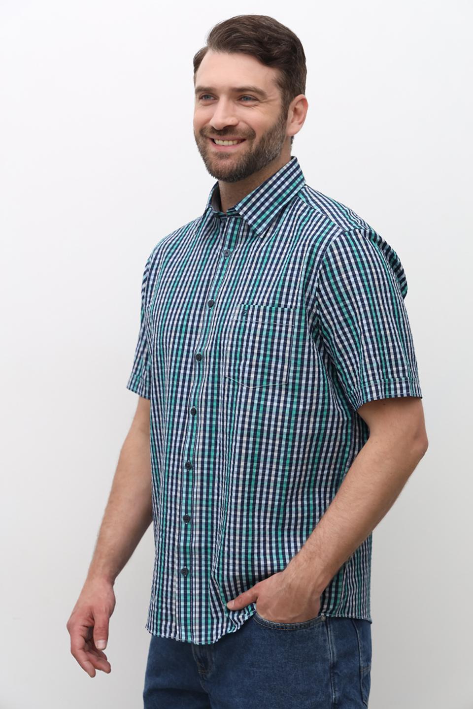 Рубашка кр Casa Moda в клетку