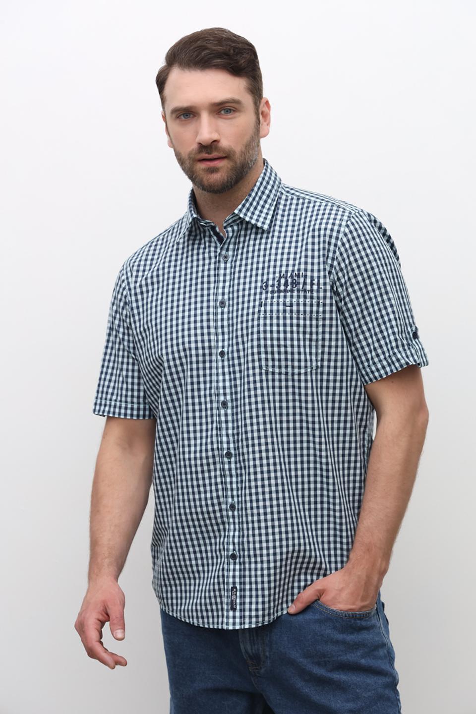 Рубашка кр Casa Moda в клетку