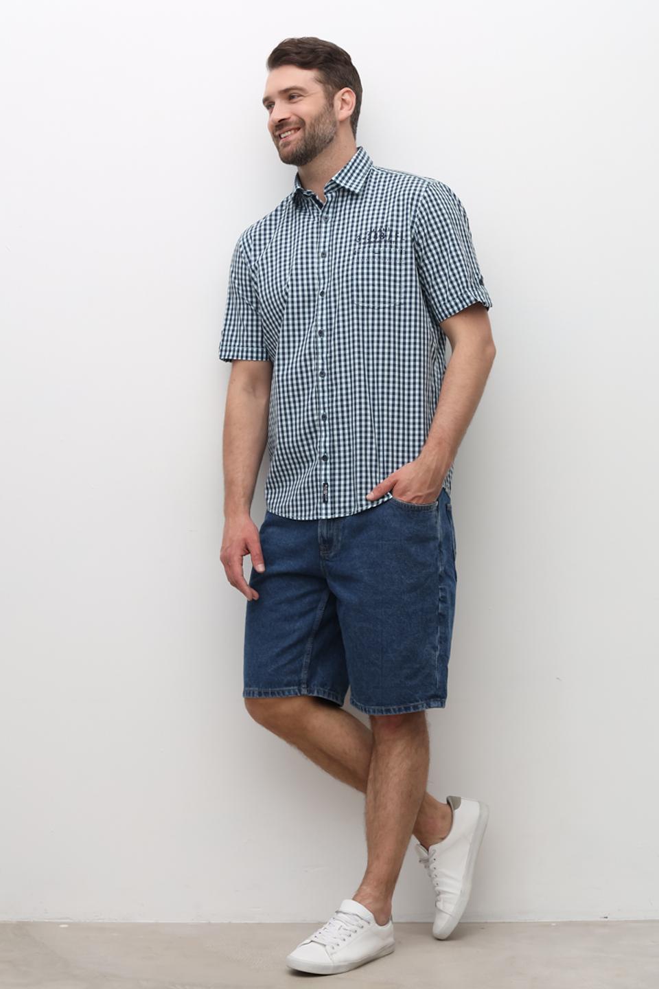 Рубашка кр Casa Moda в клетку