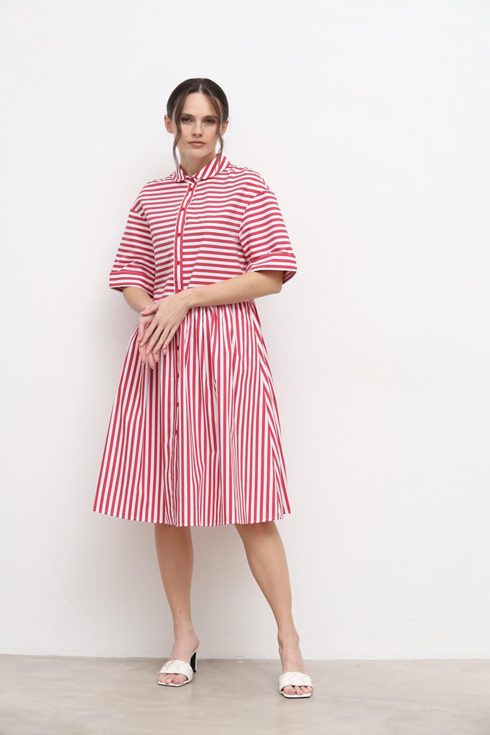 Платье Apart в красную полоску
